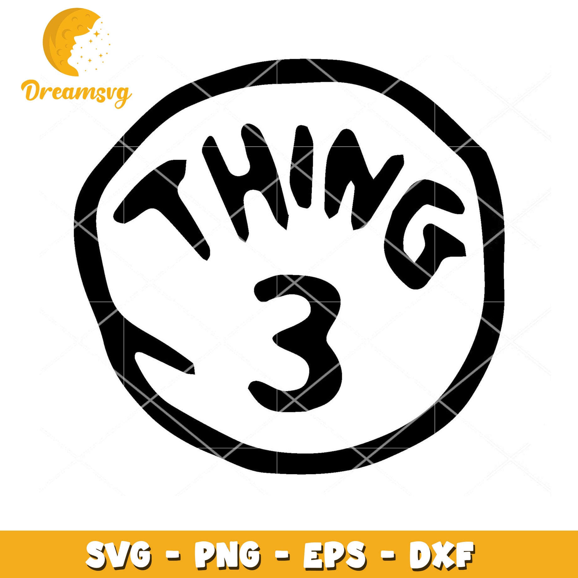 Thing 3 SVG Graphic for Creative Crafts and Design Projects