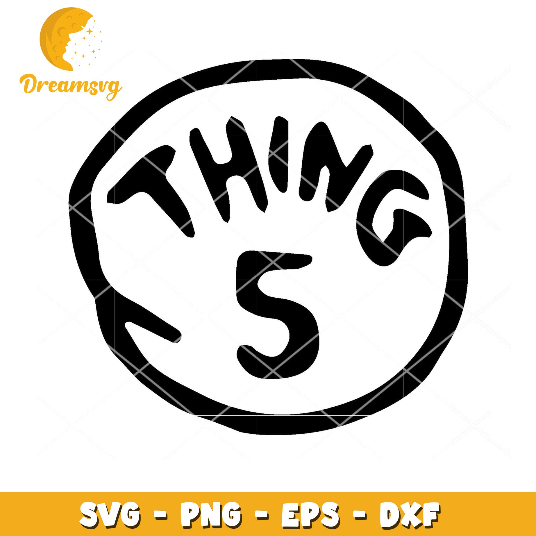 Thing 5 SVG Cut File