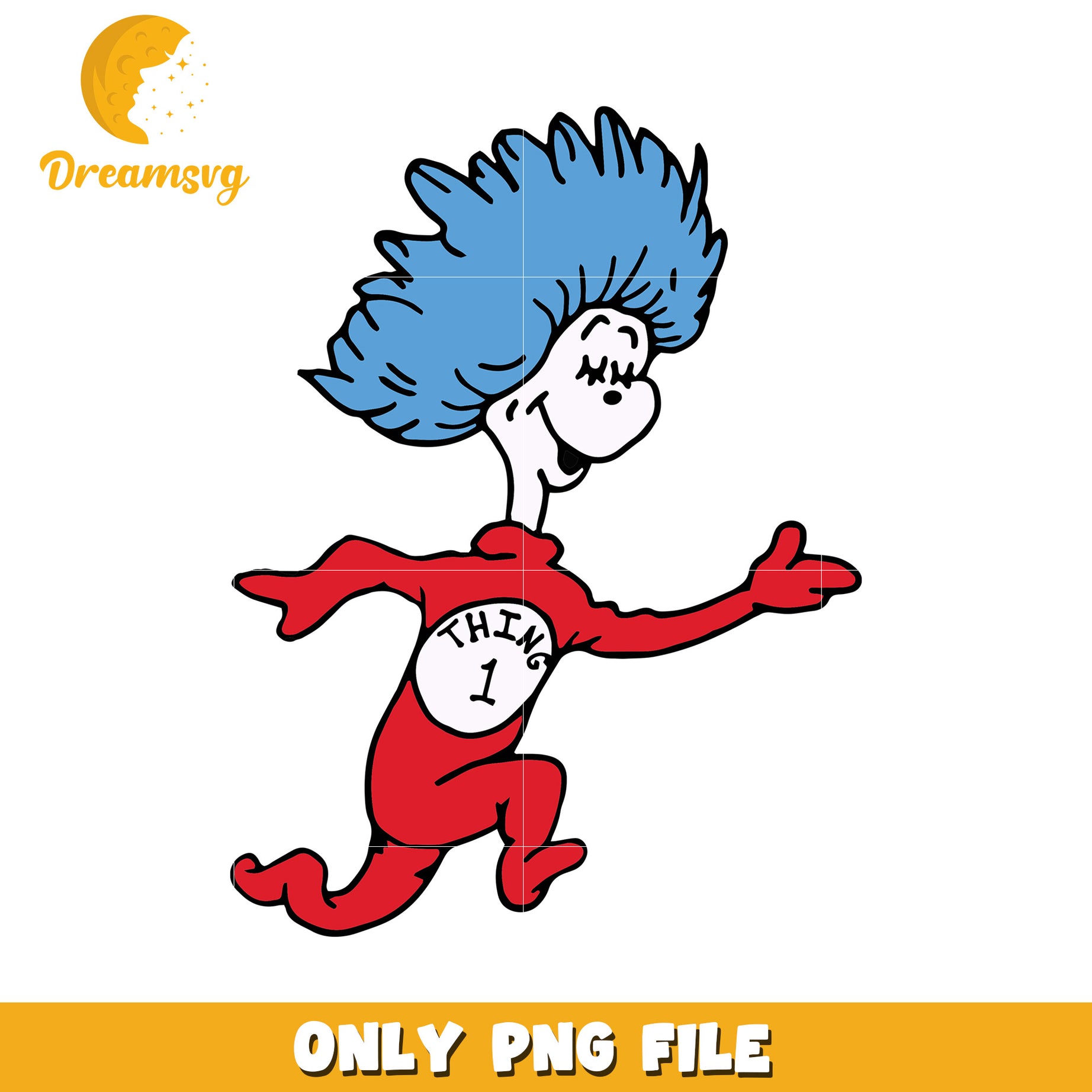 Thing one character png, dr seuss cast png, thing one character png