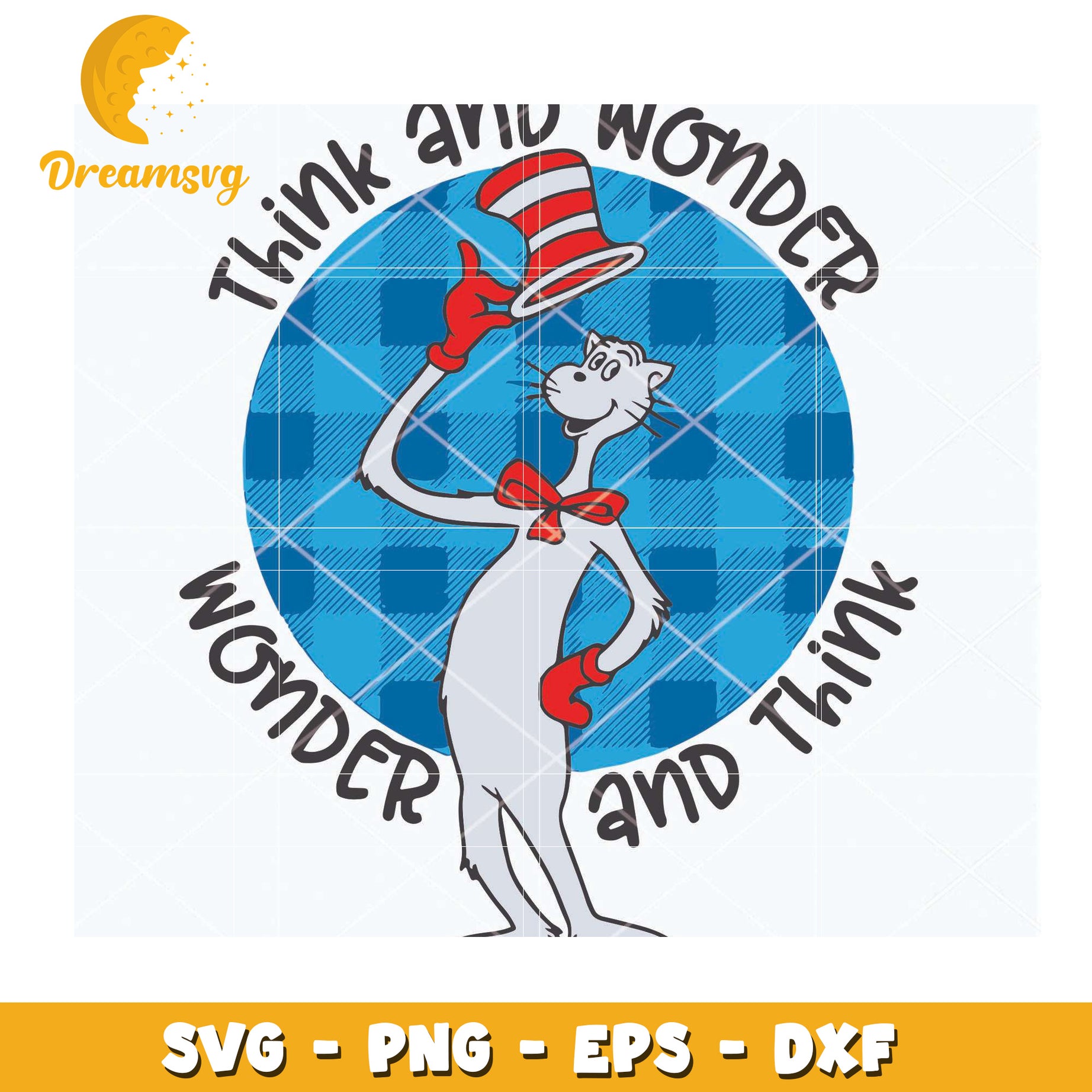 Think and Wonder Cat SVG