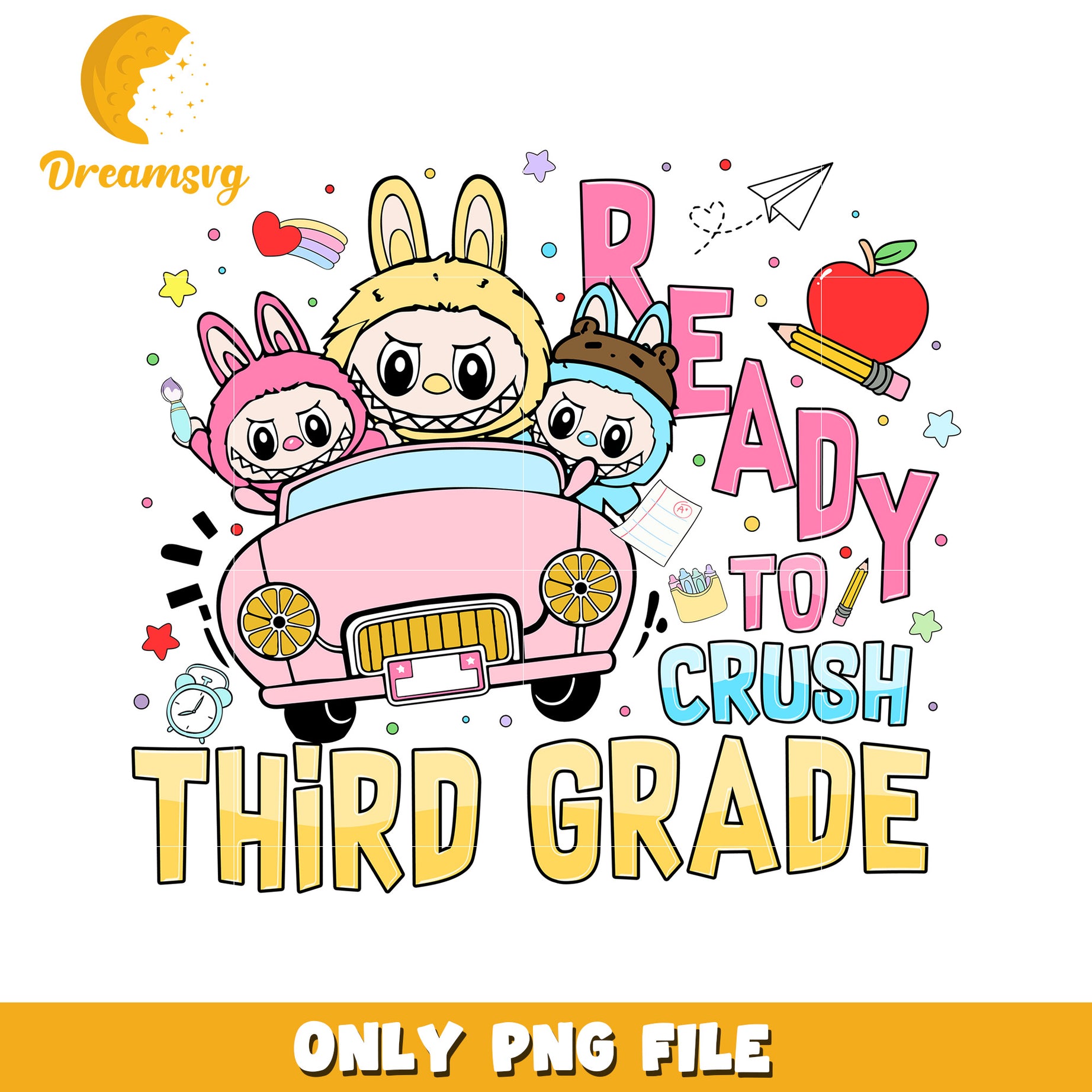 Third grade labubu illustration png, have a seat labubu​ png, labubu doll png