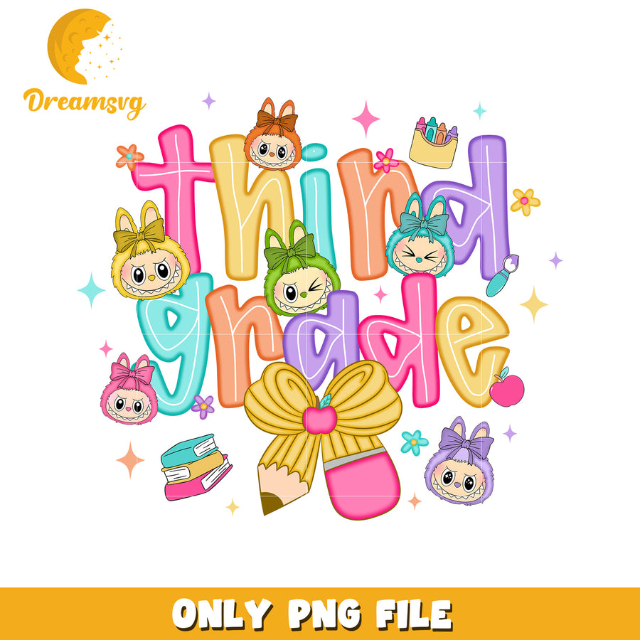 Third grade labubu png, popmart laubu png, cute labubu toys png