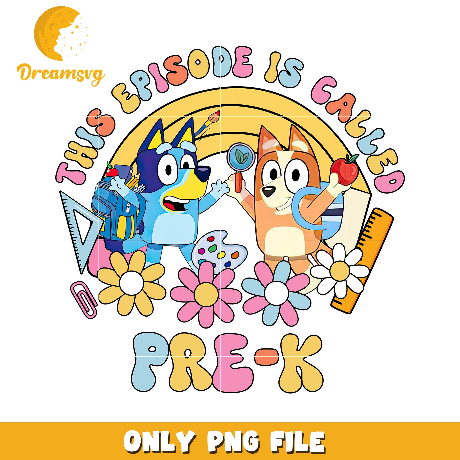 This episode called pre k grade png, cartoon characters png, bluey png