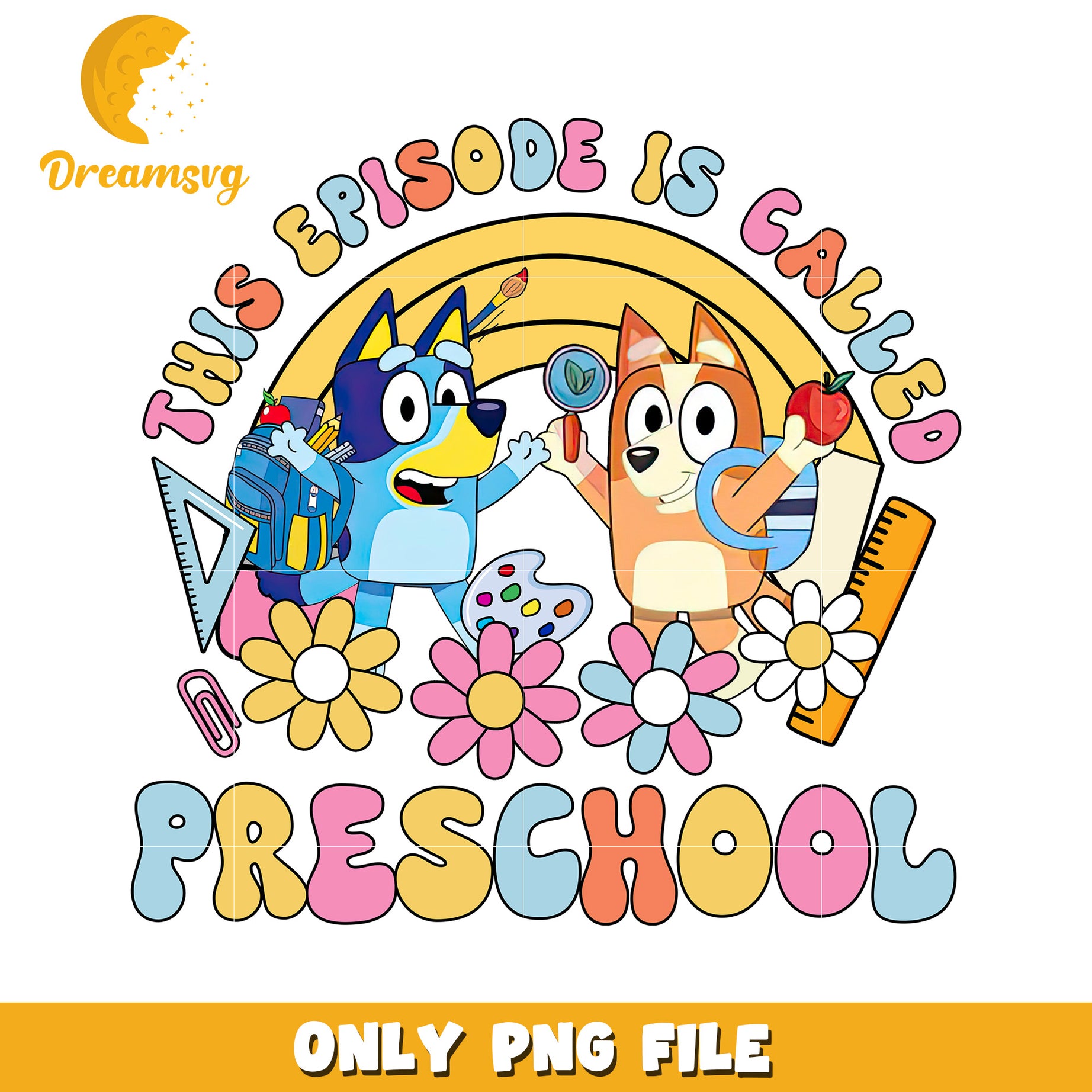 This episode called pre school png, cartoon characters png, bluey png