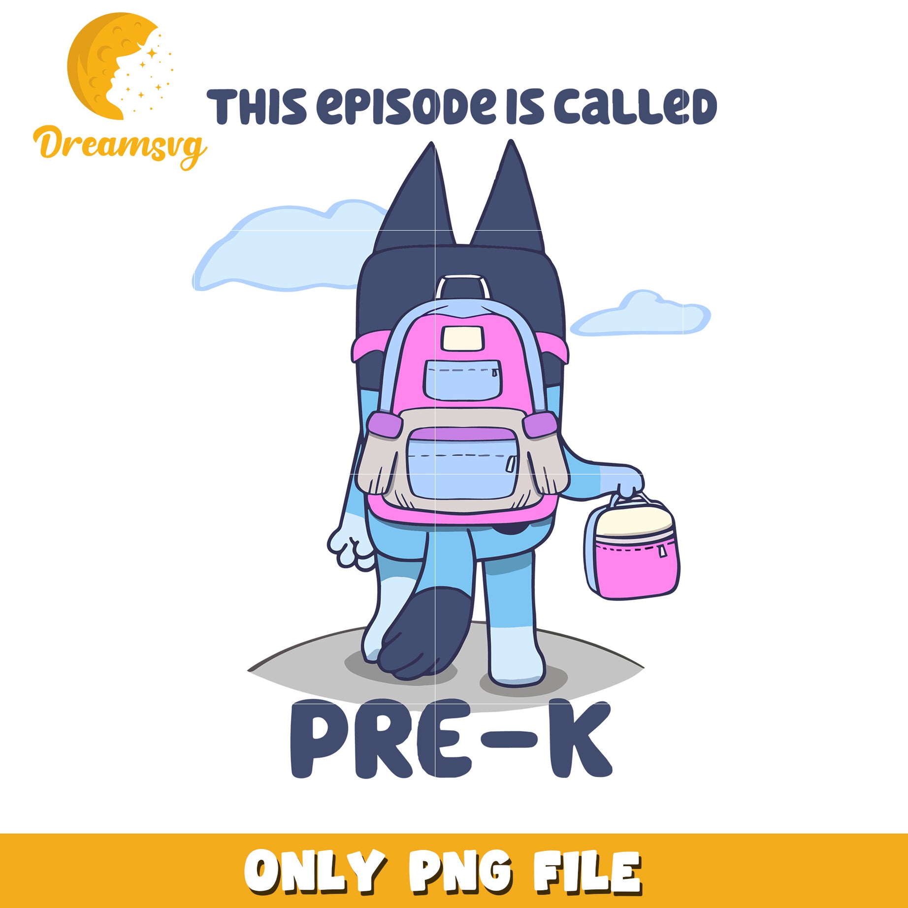 This episode is called pre k png, bluey characters png, bluey dog png