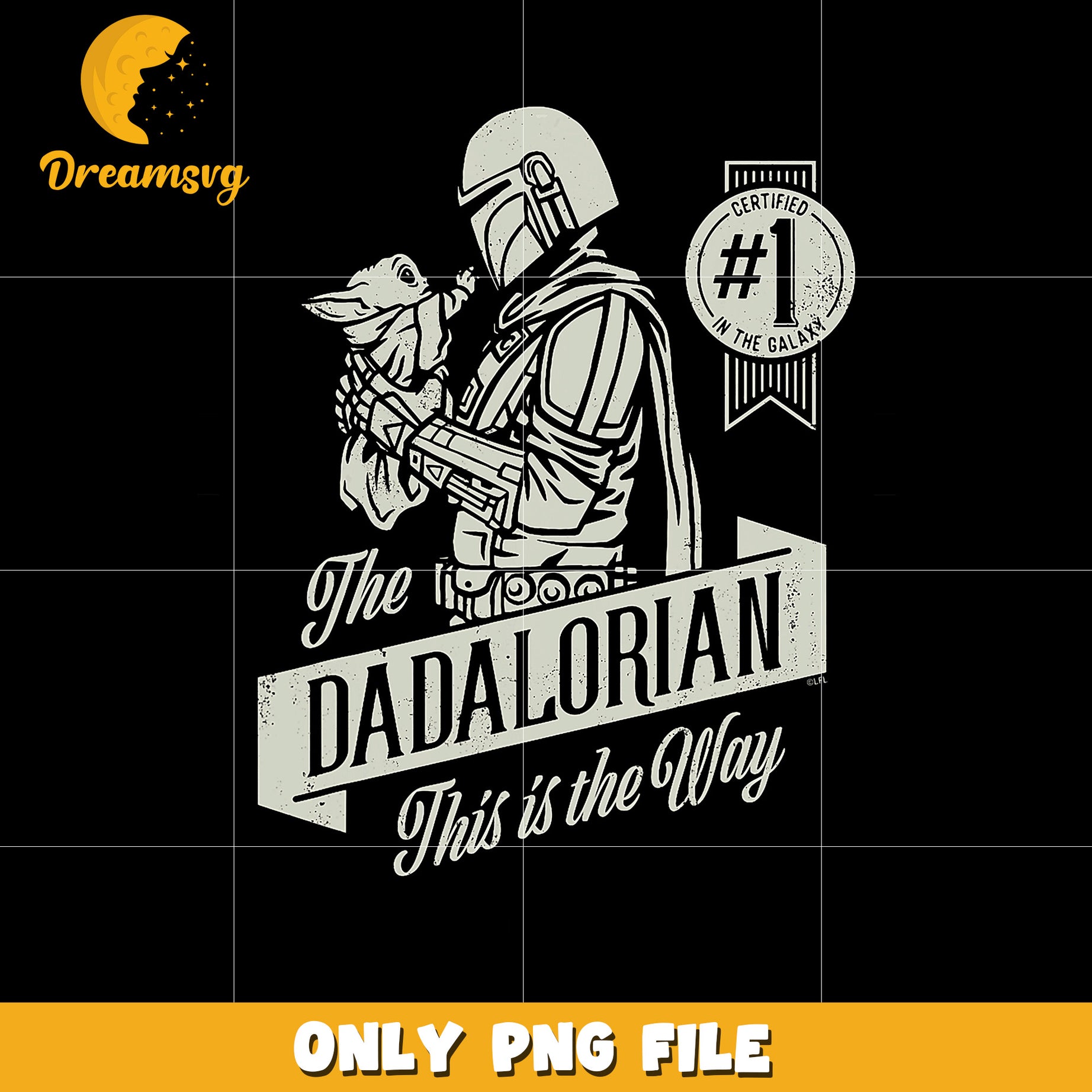 This is the way dadalorian creative design png, star wars png, mandalorian png