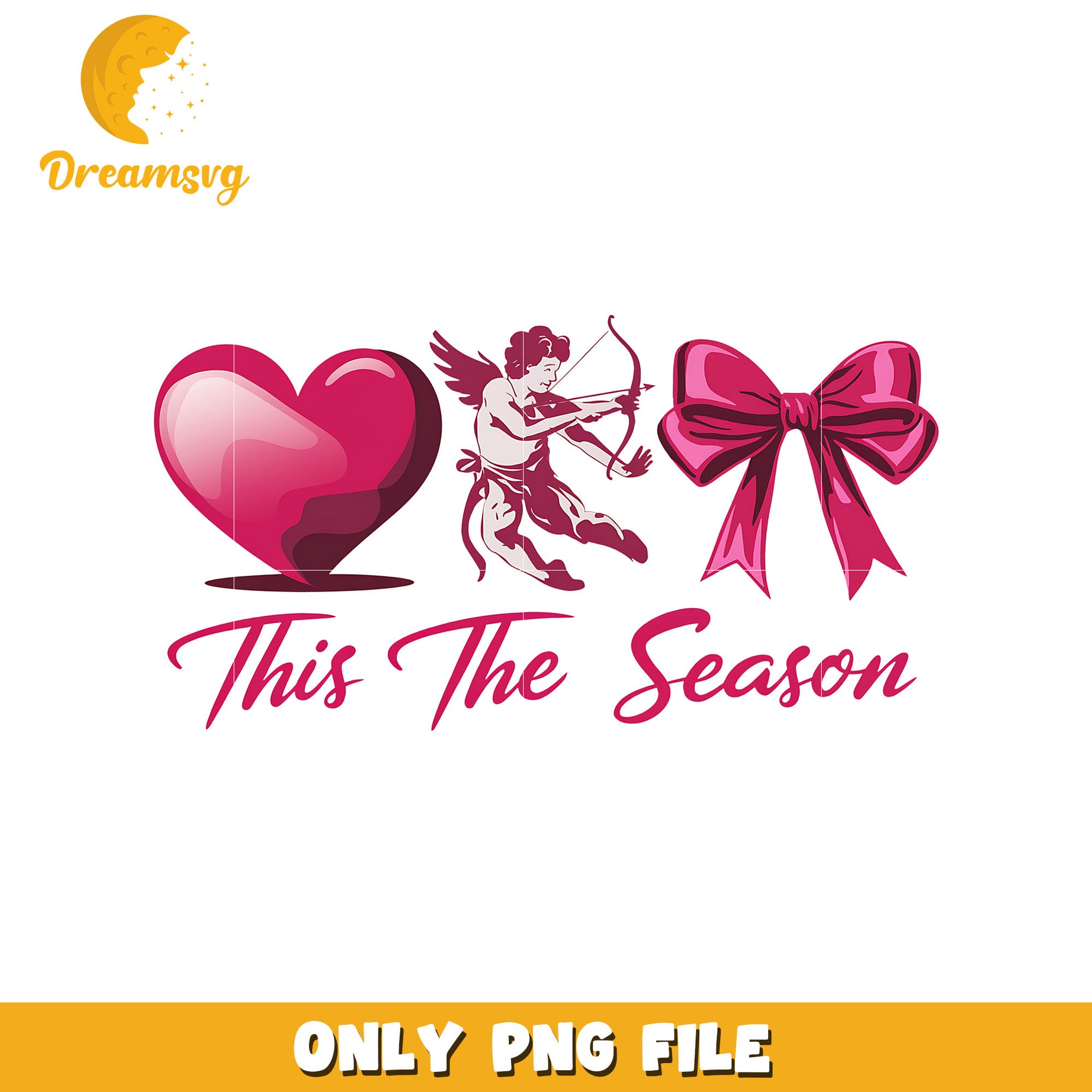 This the season valentine png, angel of love png, valentine png