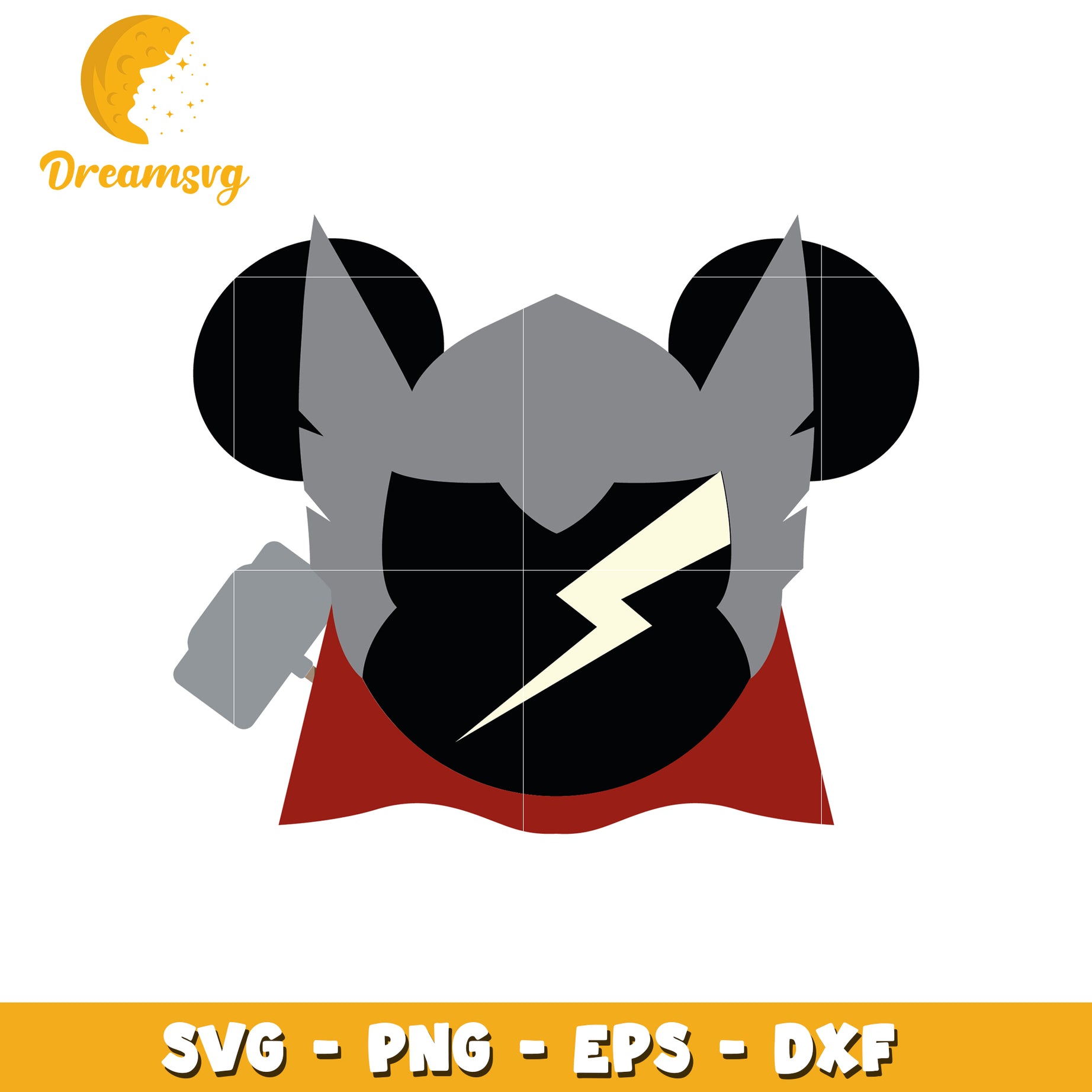 Thor Mouse SVG Cut File