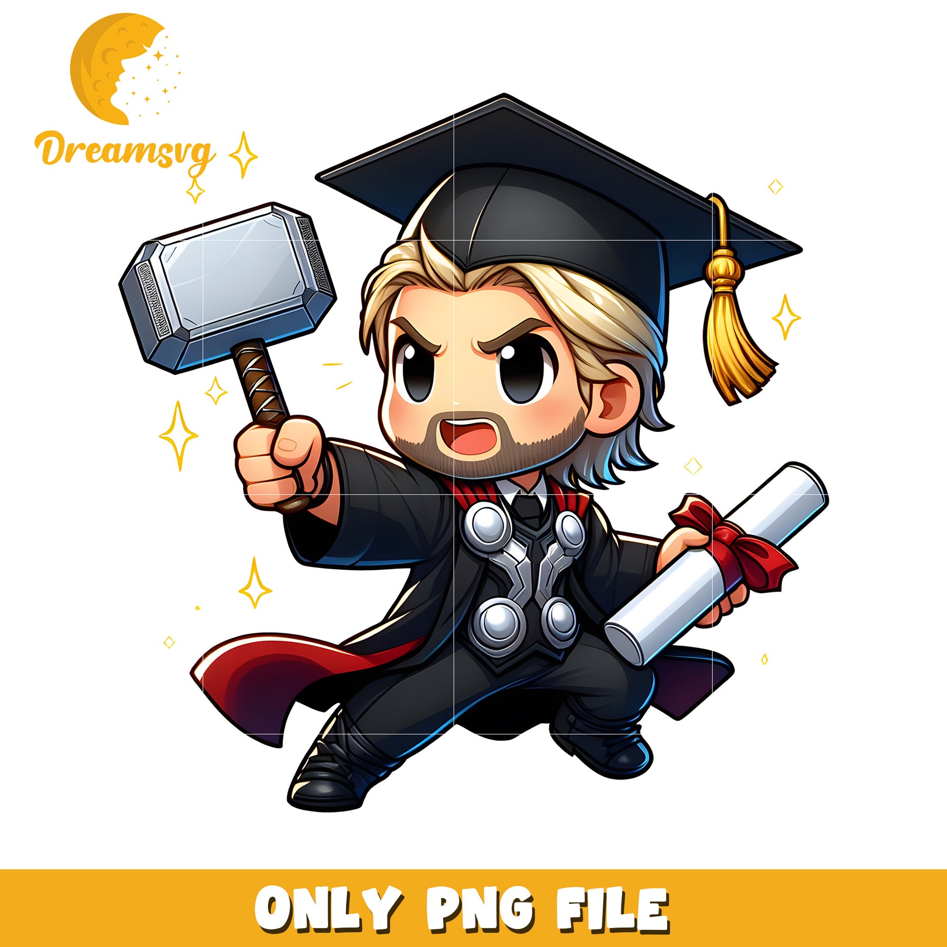 Thor graduation  design png, marvel graduation graduation​  png, marvel characters png