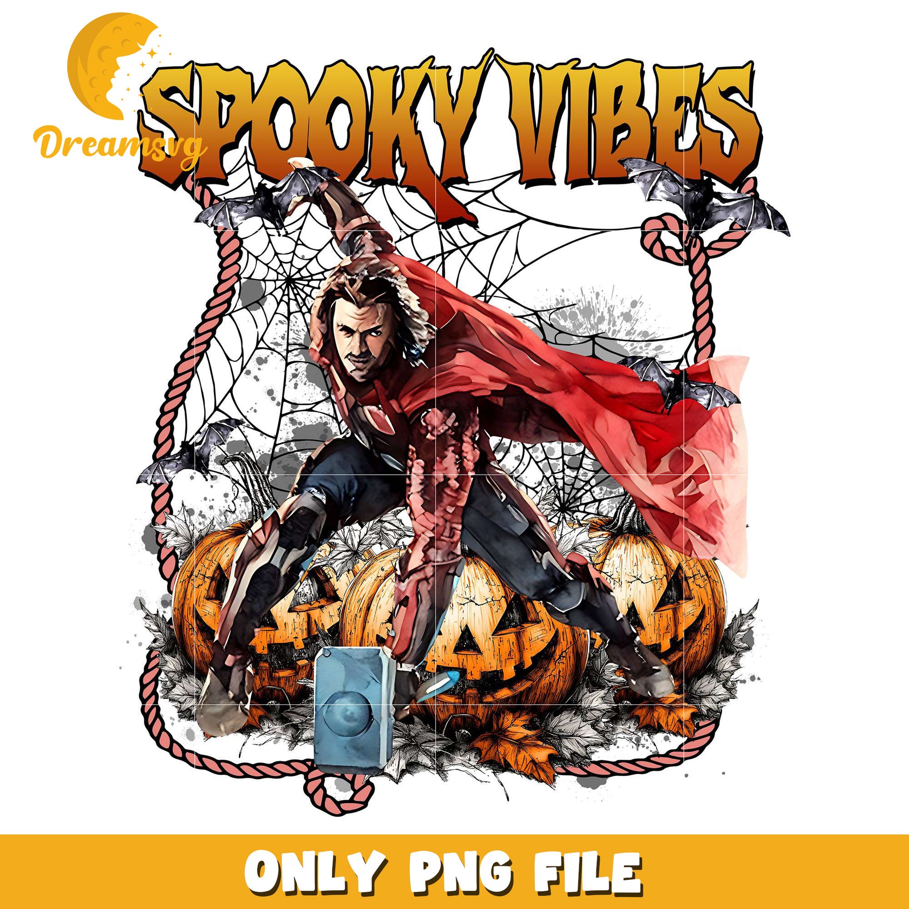 Thor spooky vibes png, halloween eve​​ png, halloween ends​ png