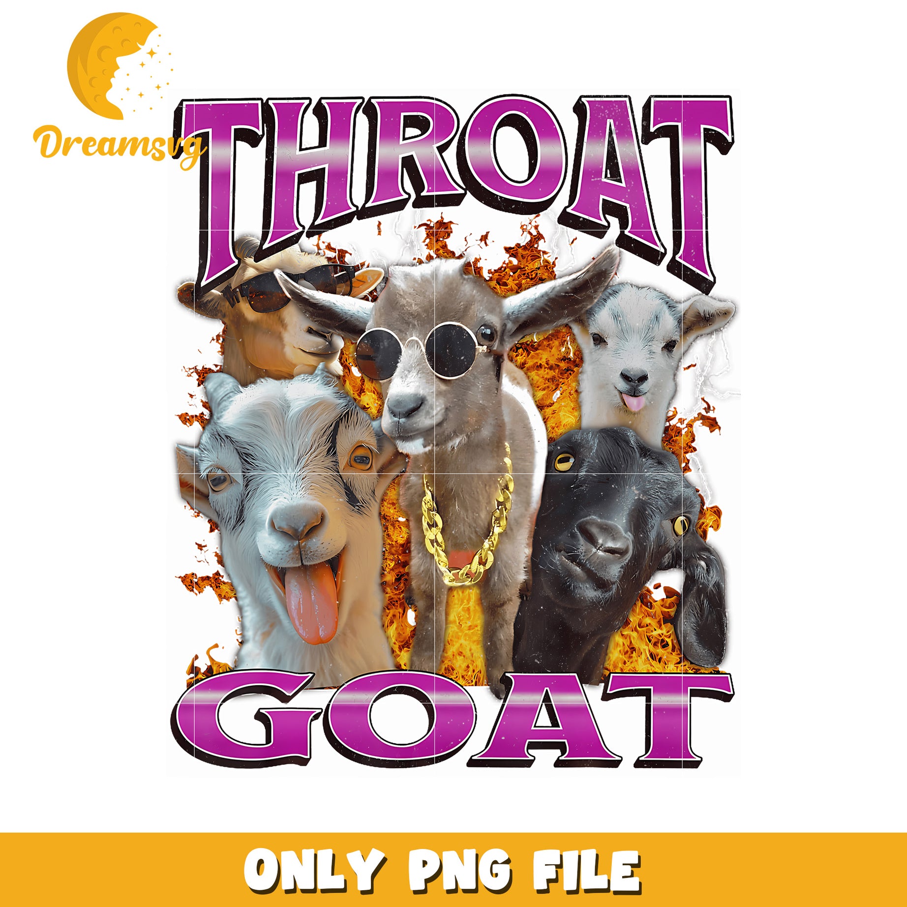 Throat Goat Funny Offensive Adult png, gen alpha memes png, sassy quotes png