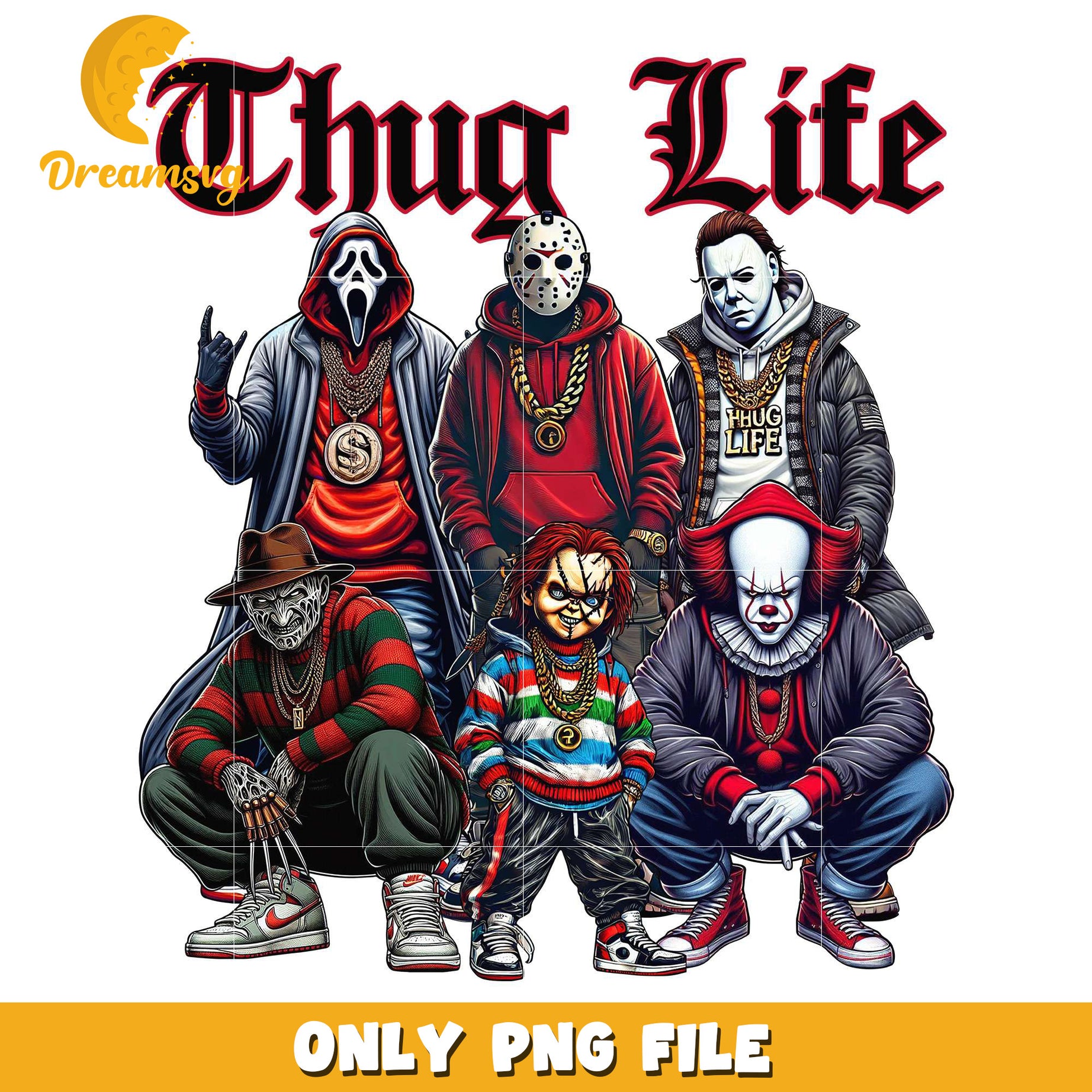 Thug life Sreet style killers png, halloween spirit​​ png, halloween town​ png