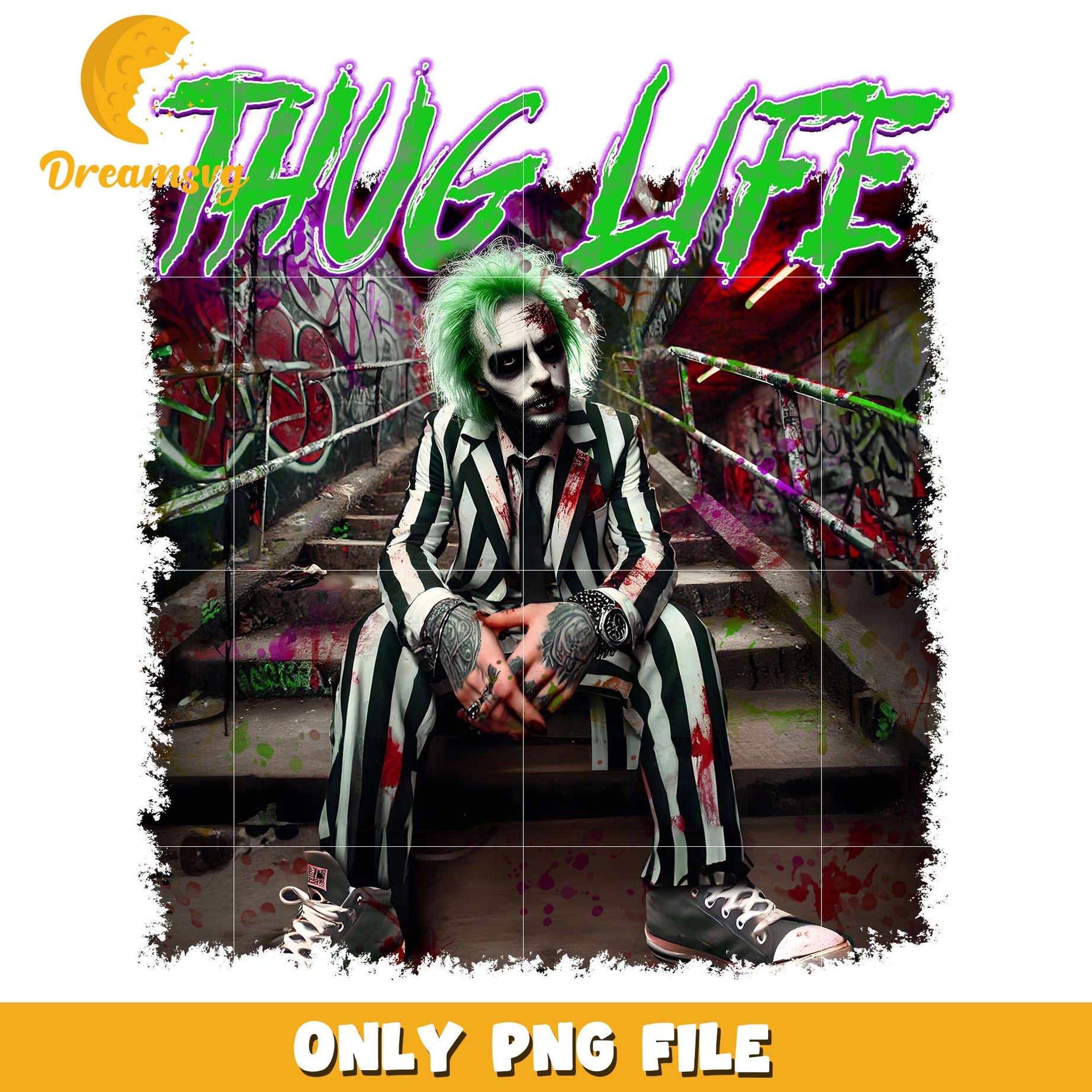Thug life beetlejuice png, halloween spirit​​ png, halloween town​ png