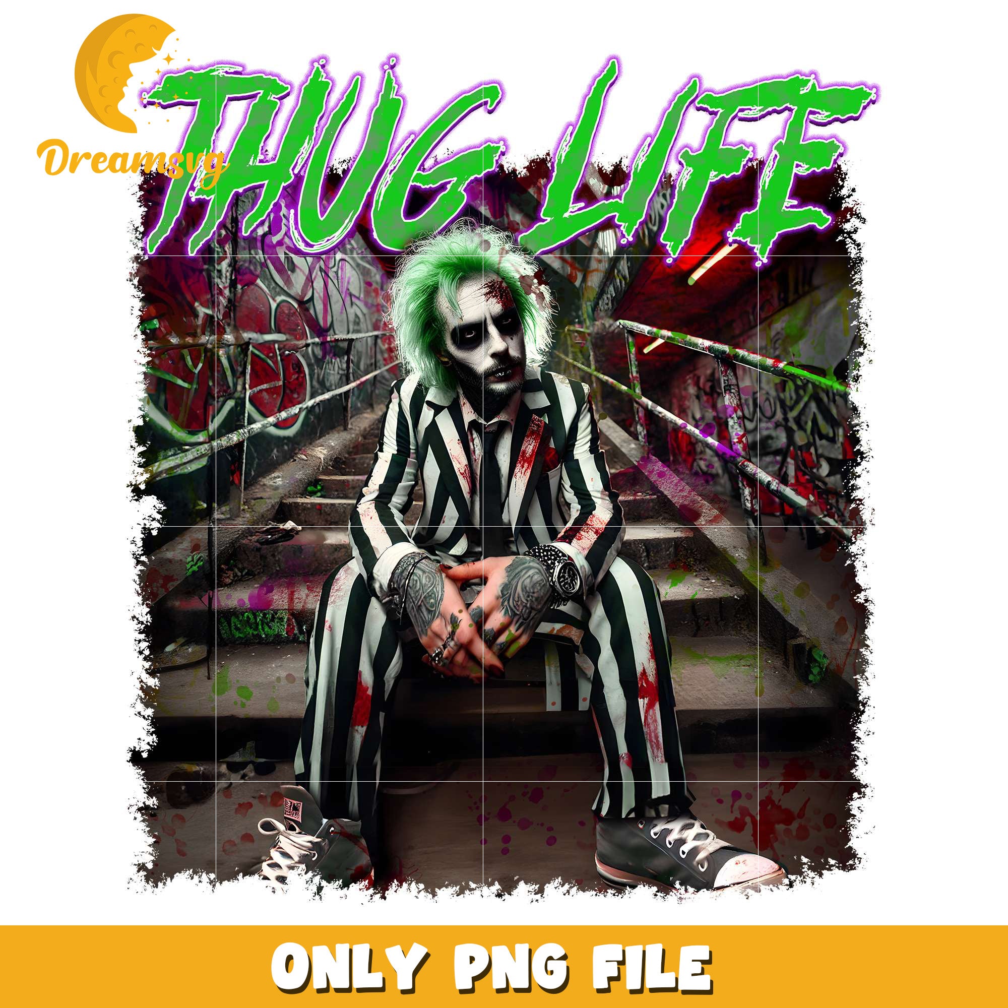 Thug life beetlejuice png, halloween spirit​​ png, halloween town​ png
