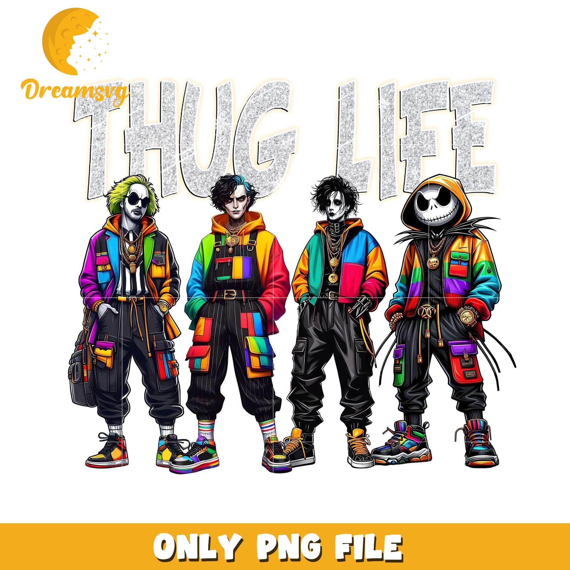 Thug life burtons png, halloween decor​ png, halloween background​​ png