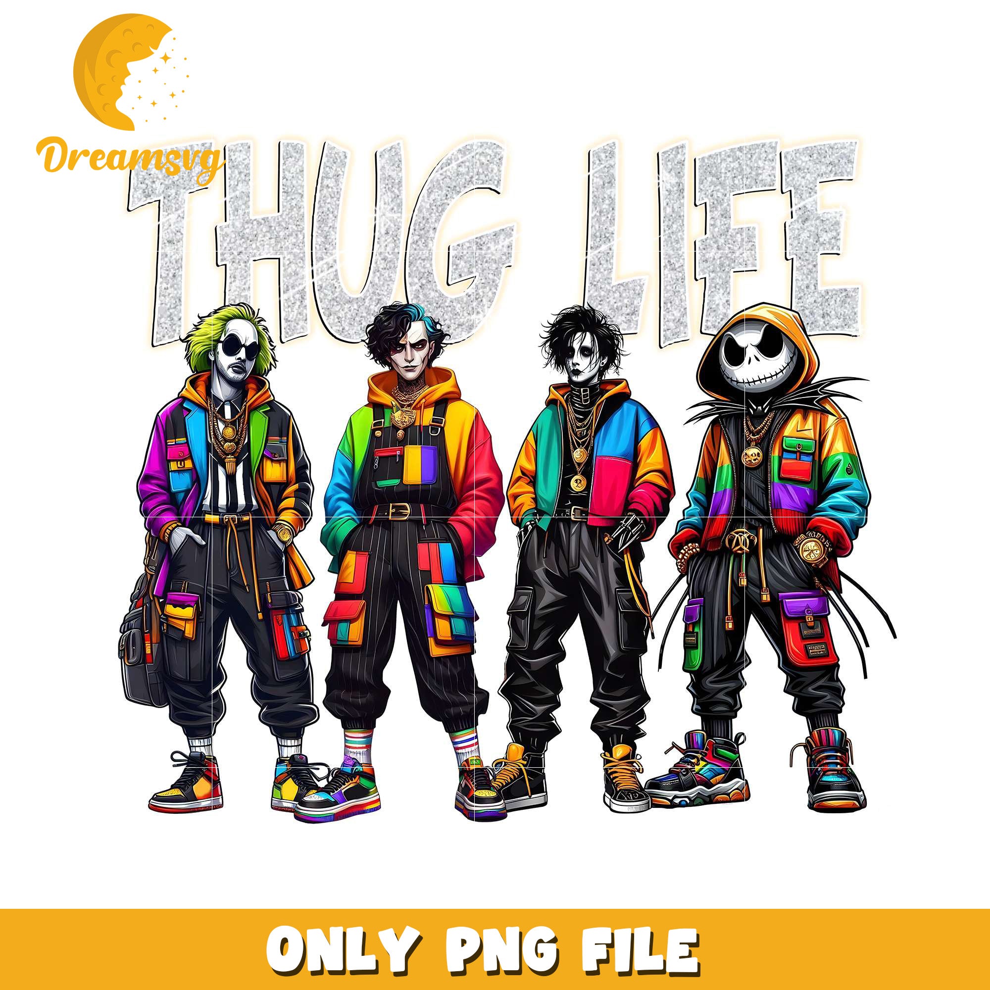 Thug life burtons png, halloween decor​ png, halloween background​​ png