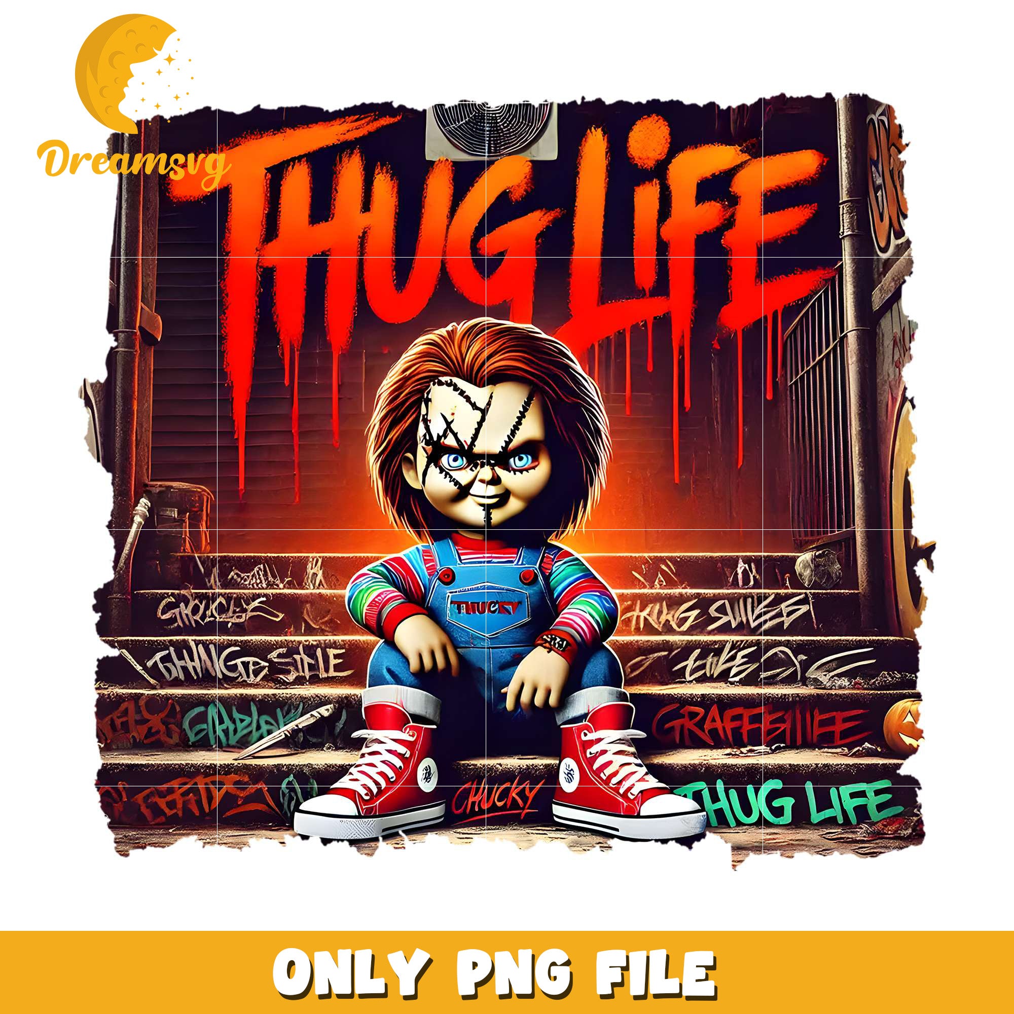 Thug life chuky png, halloween spirit​​ png, halloween town​ png