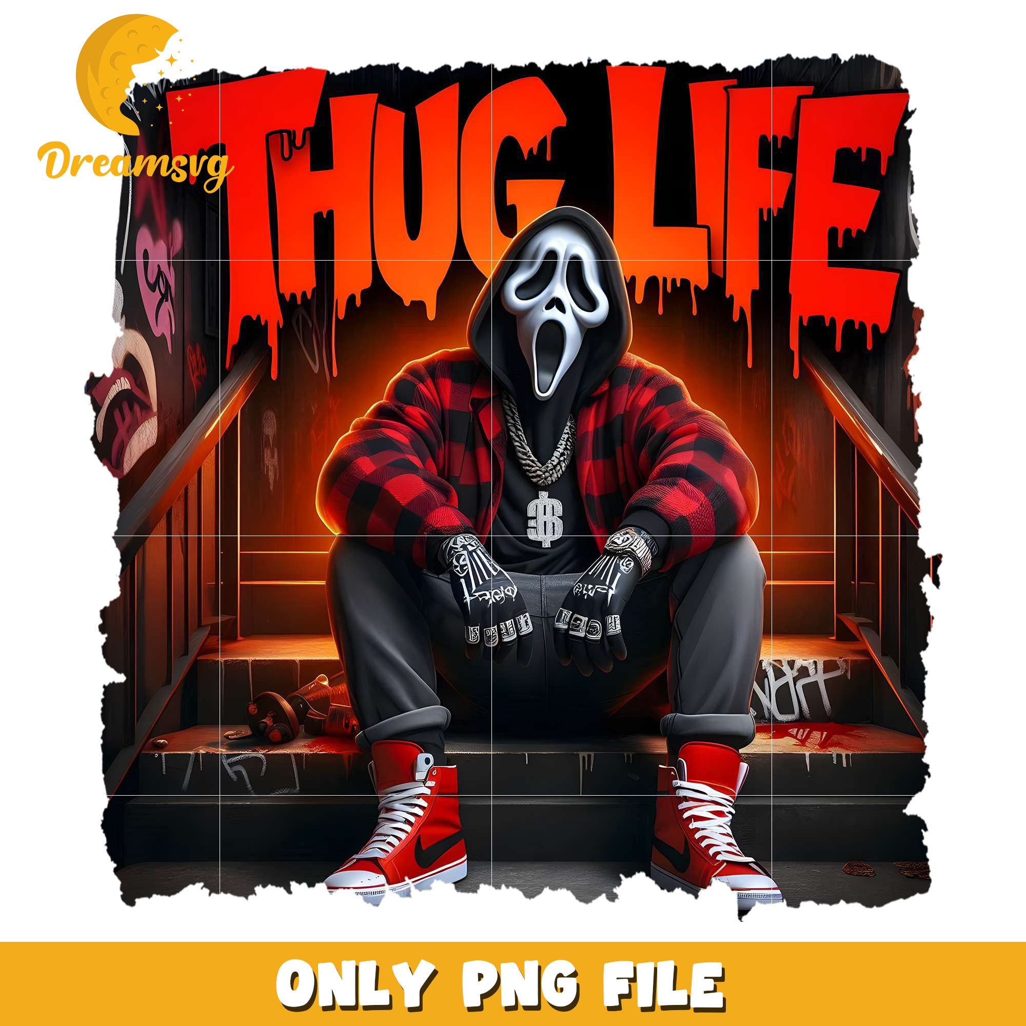 Thug life ghost face png, halloween spirit​​ png, halloween town​ png