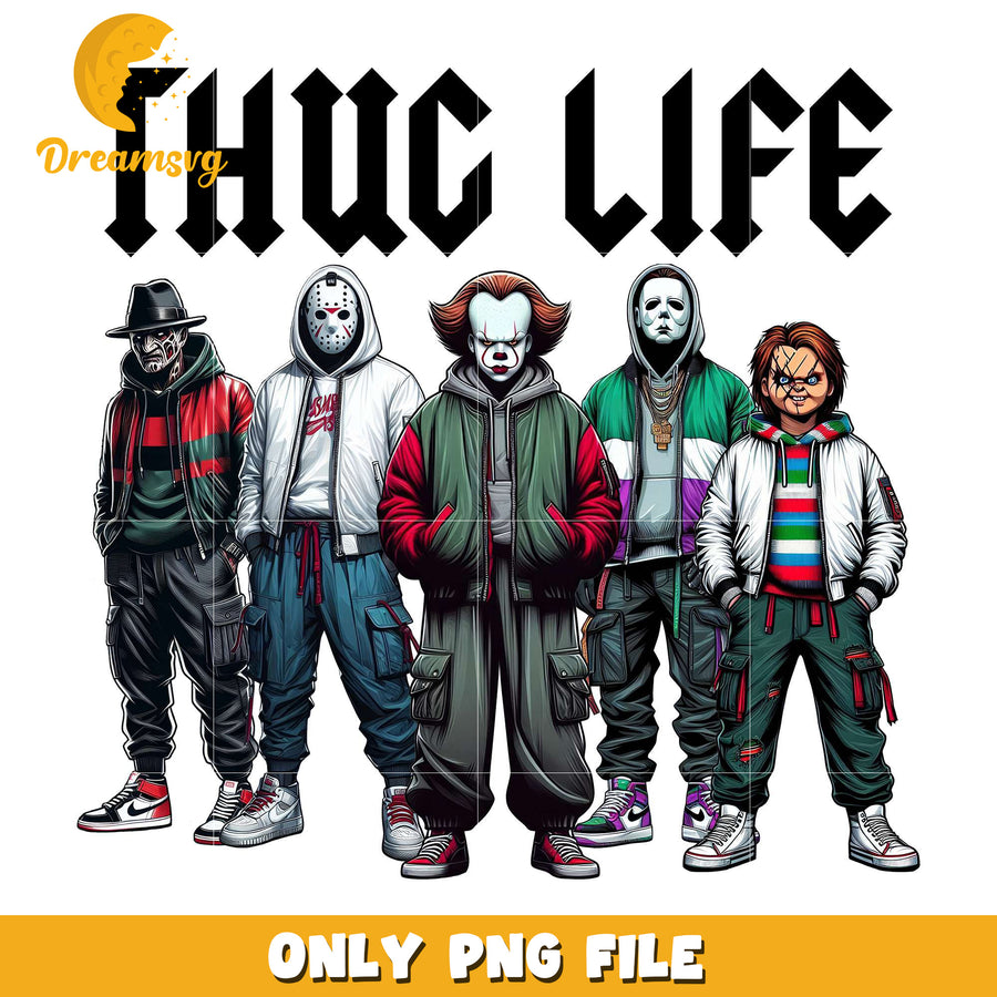 Thug life killers design png, halloween characters​ png, halloween design png