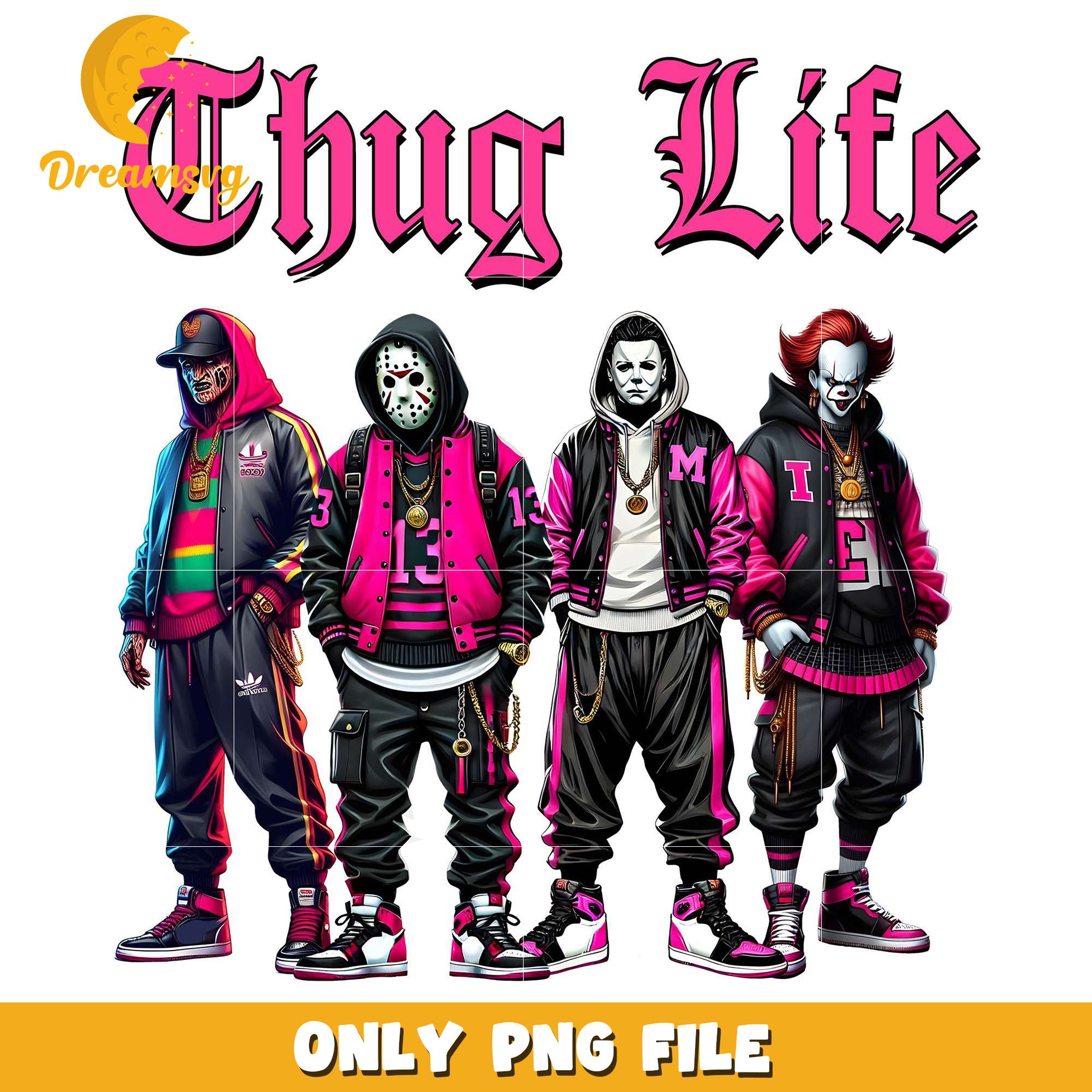 Thug life killers png, halloween cartoons png, halloween season​ png