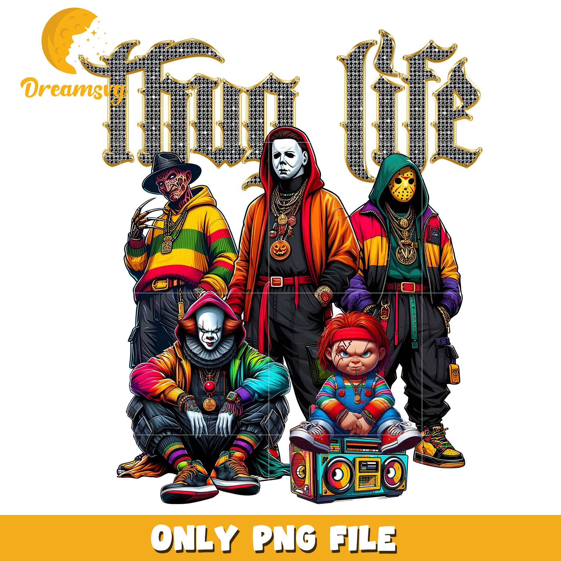 Thug life killers png, halloween store​ png, halloween movies​ png
