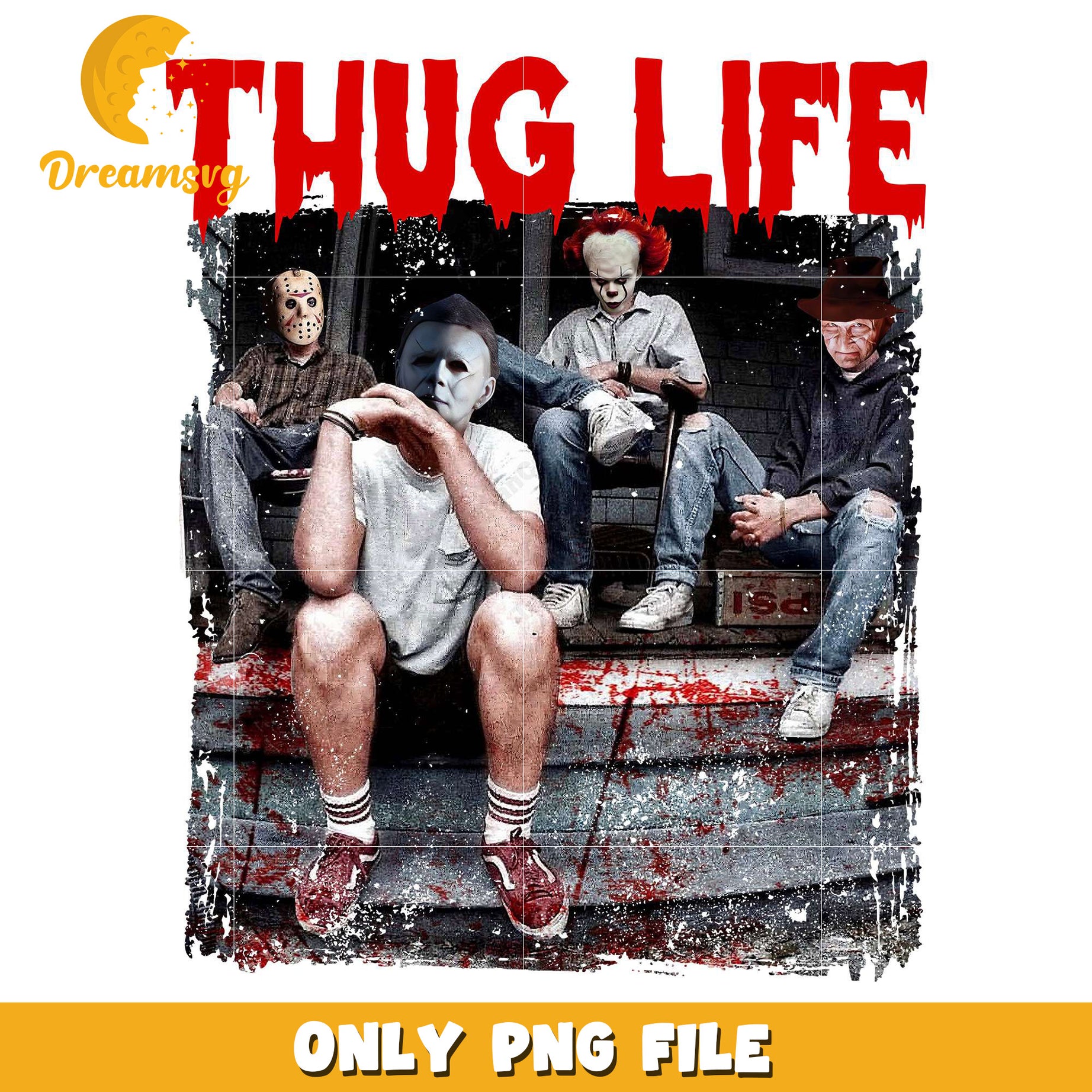 Thug life michael myers png, halloween costumes png, spirit halloween​ png