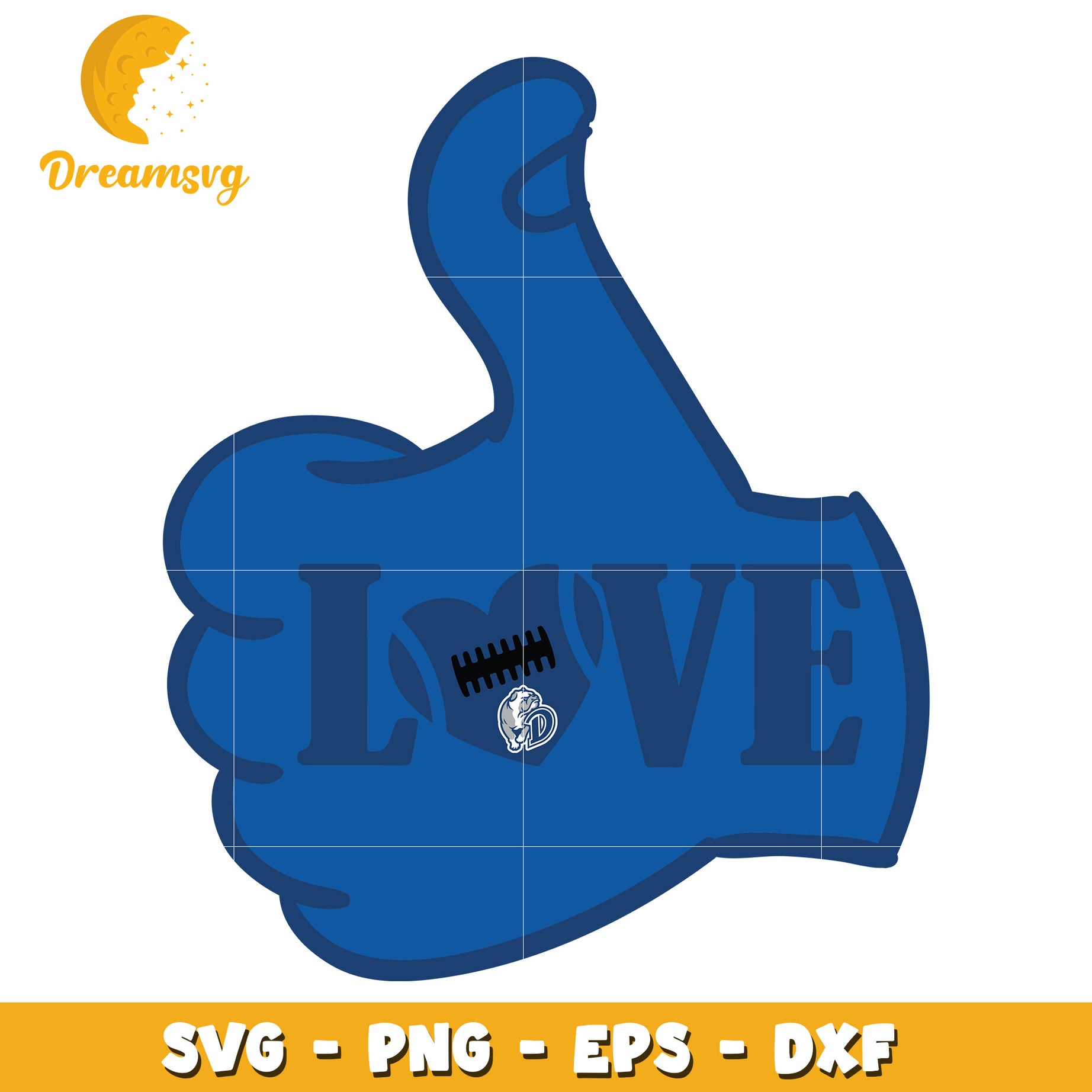 Thumbs Up Love SVG Design for Crafts and DIY Projects Online