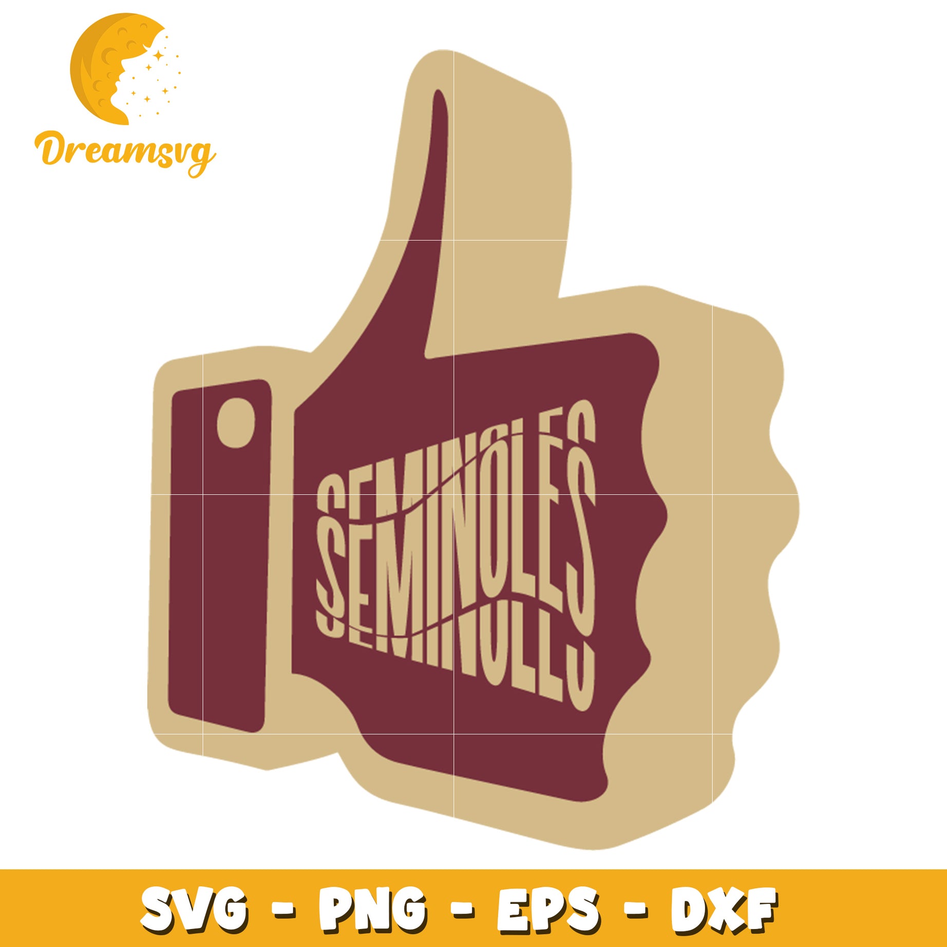 Thumbs Up Seminoles SVG Design for Crafts and Projects