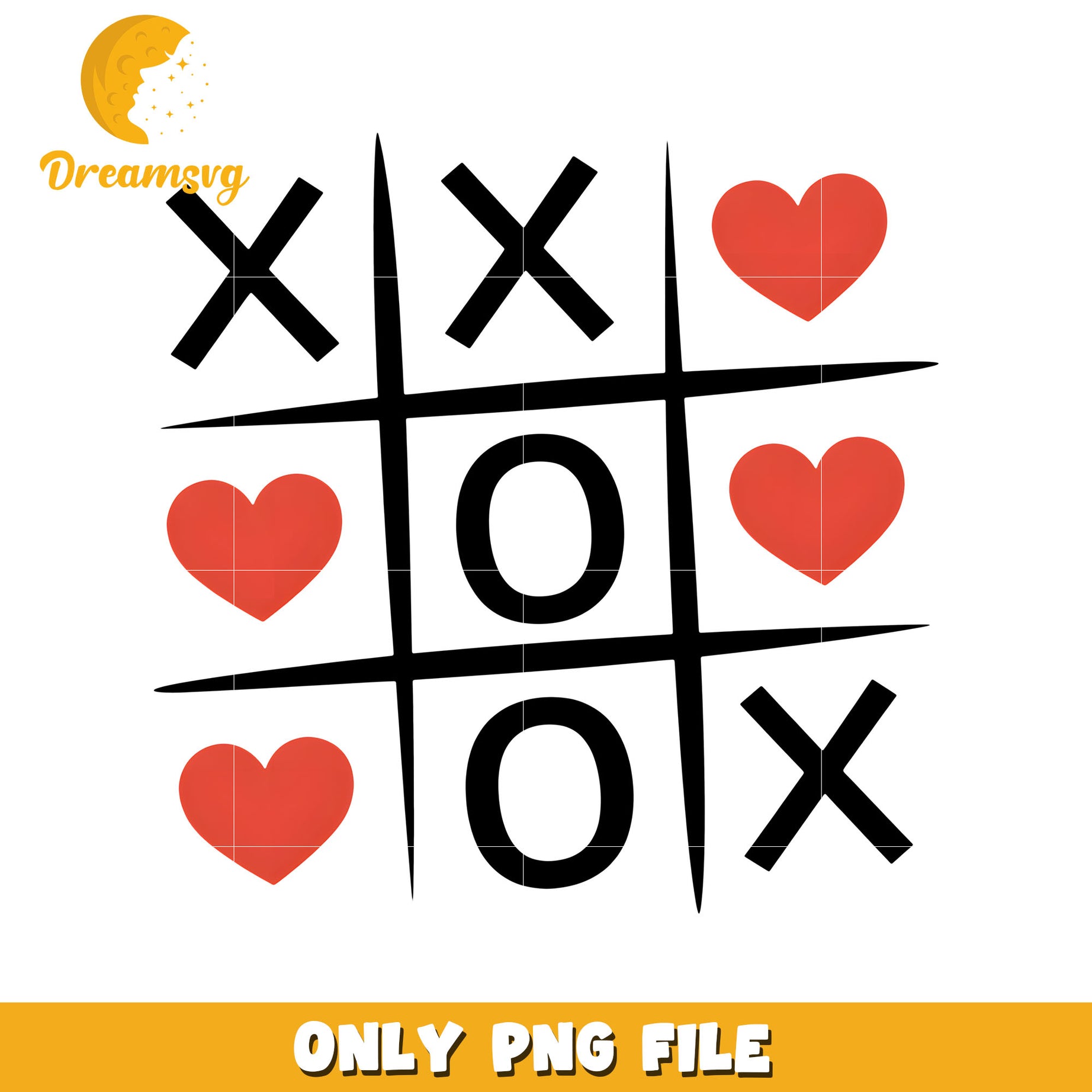 Tic tac toe heart valentine png, tic tac toe png, valentine png