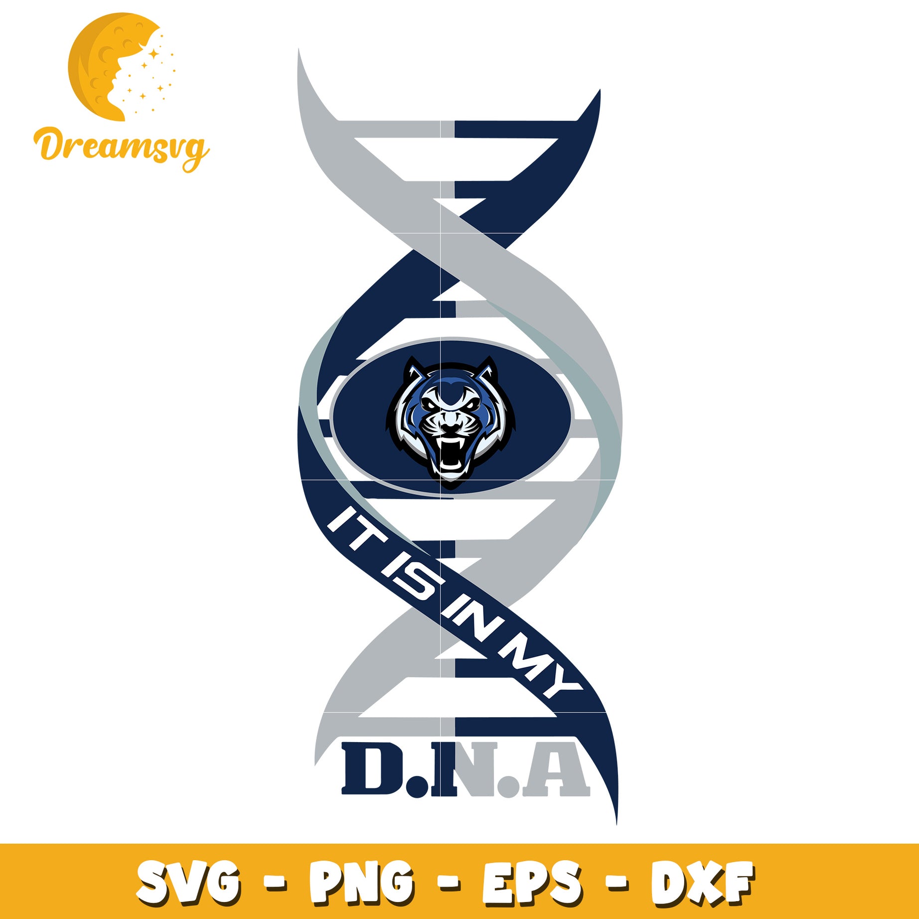 Tiger DNA SVG Cut File