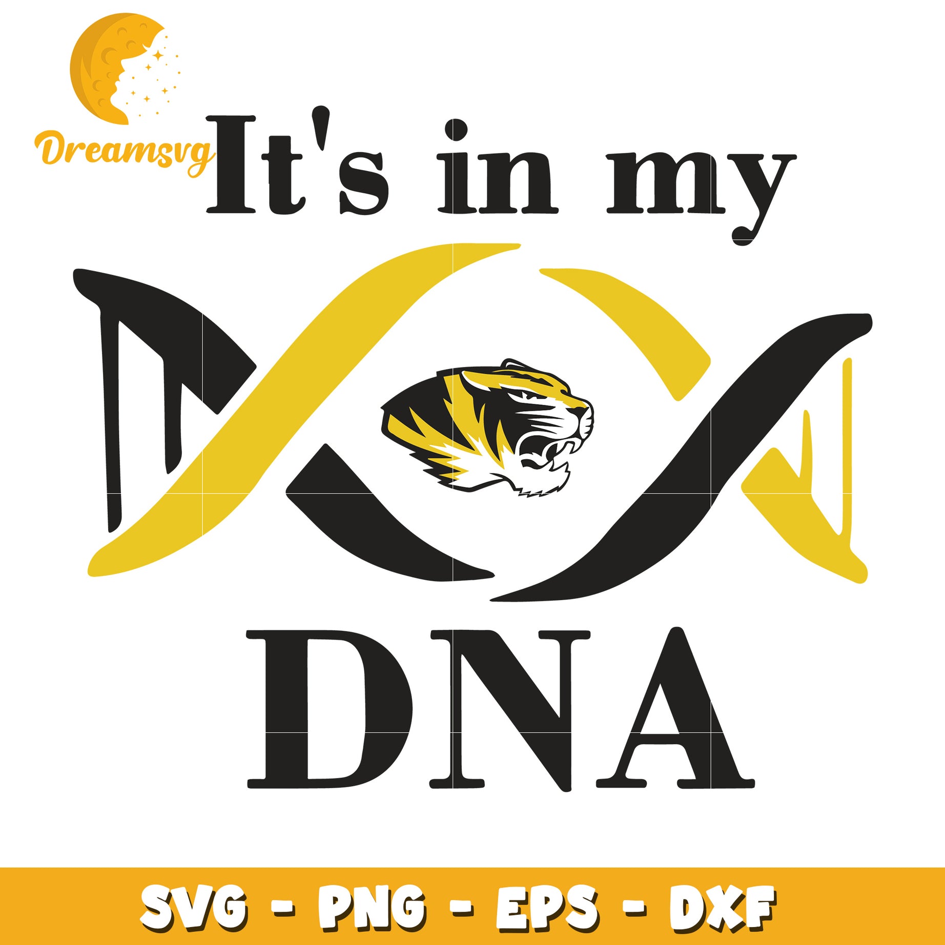 Tiger DNA SVG Cut File