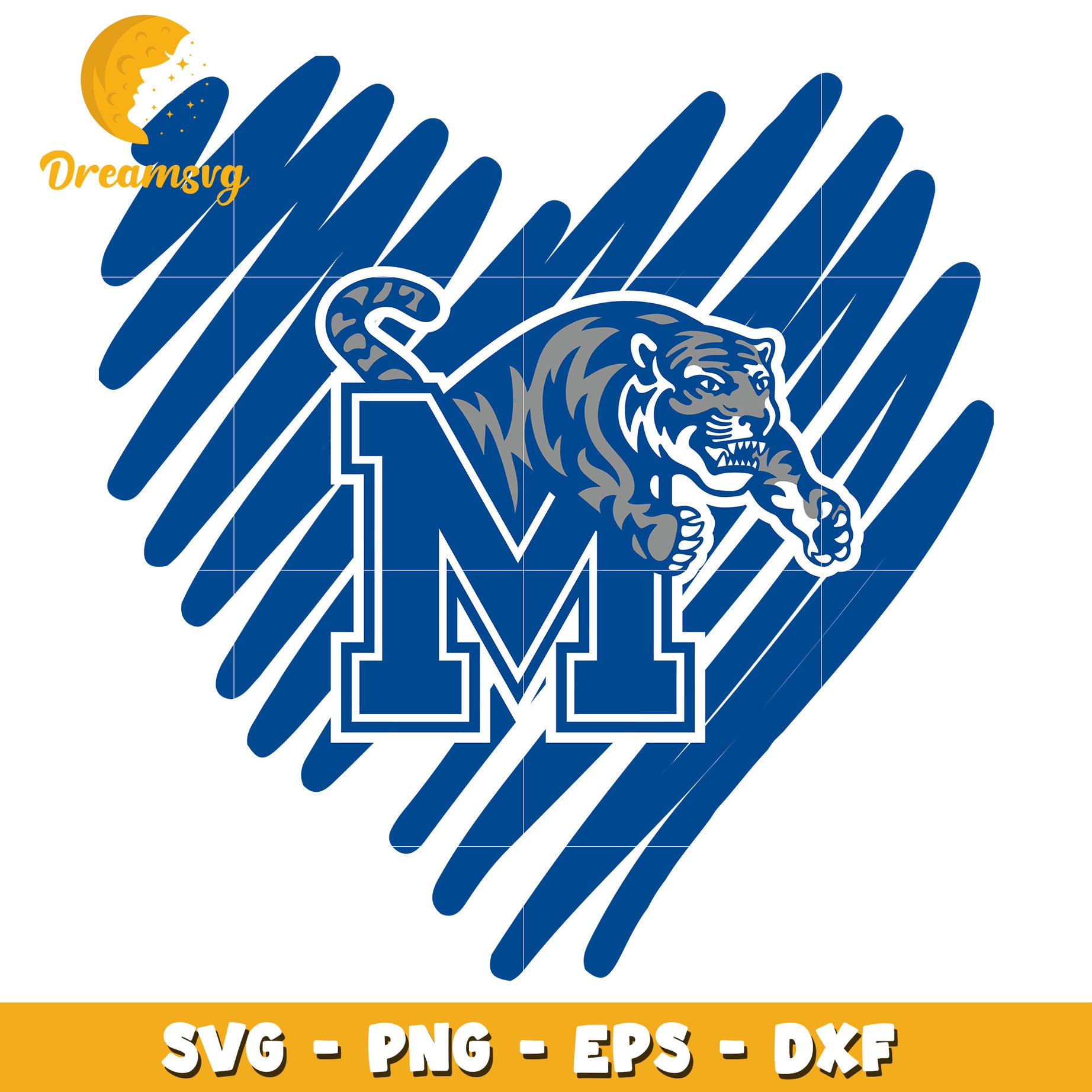 Tiger Heart SVG PNG EPS DXF Cut File