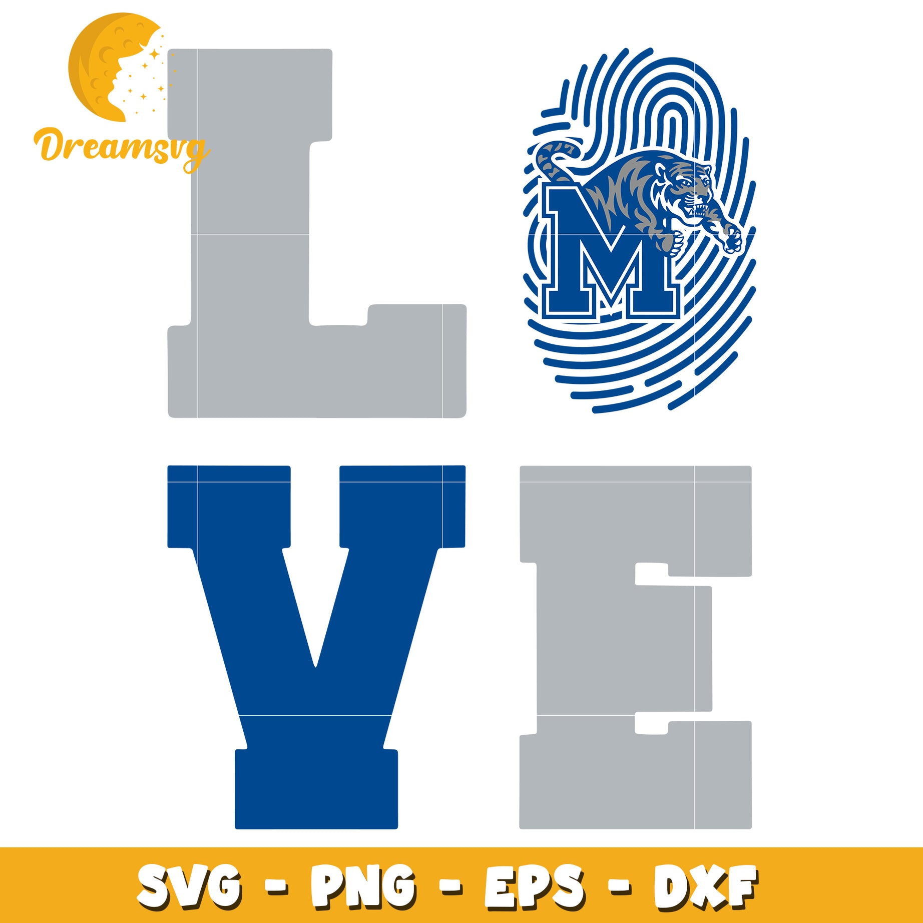 Tiger Love SVG Bundle PNG, EPS, DXF Files