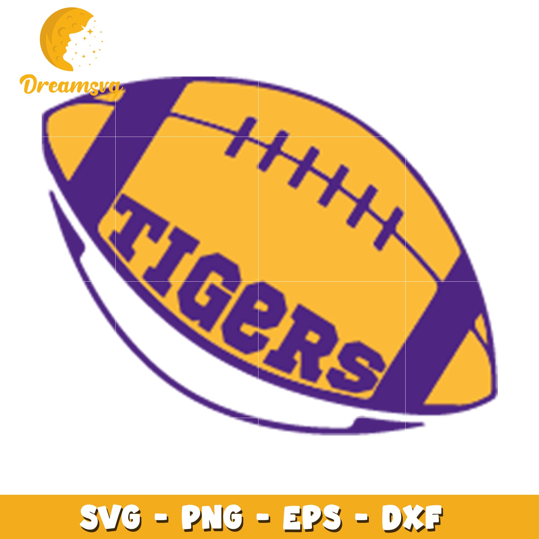 Tigers Football SVG Design for Sports Apparel and Crafts