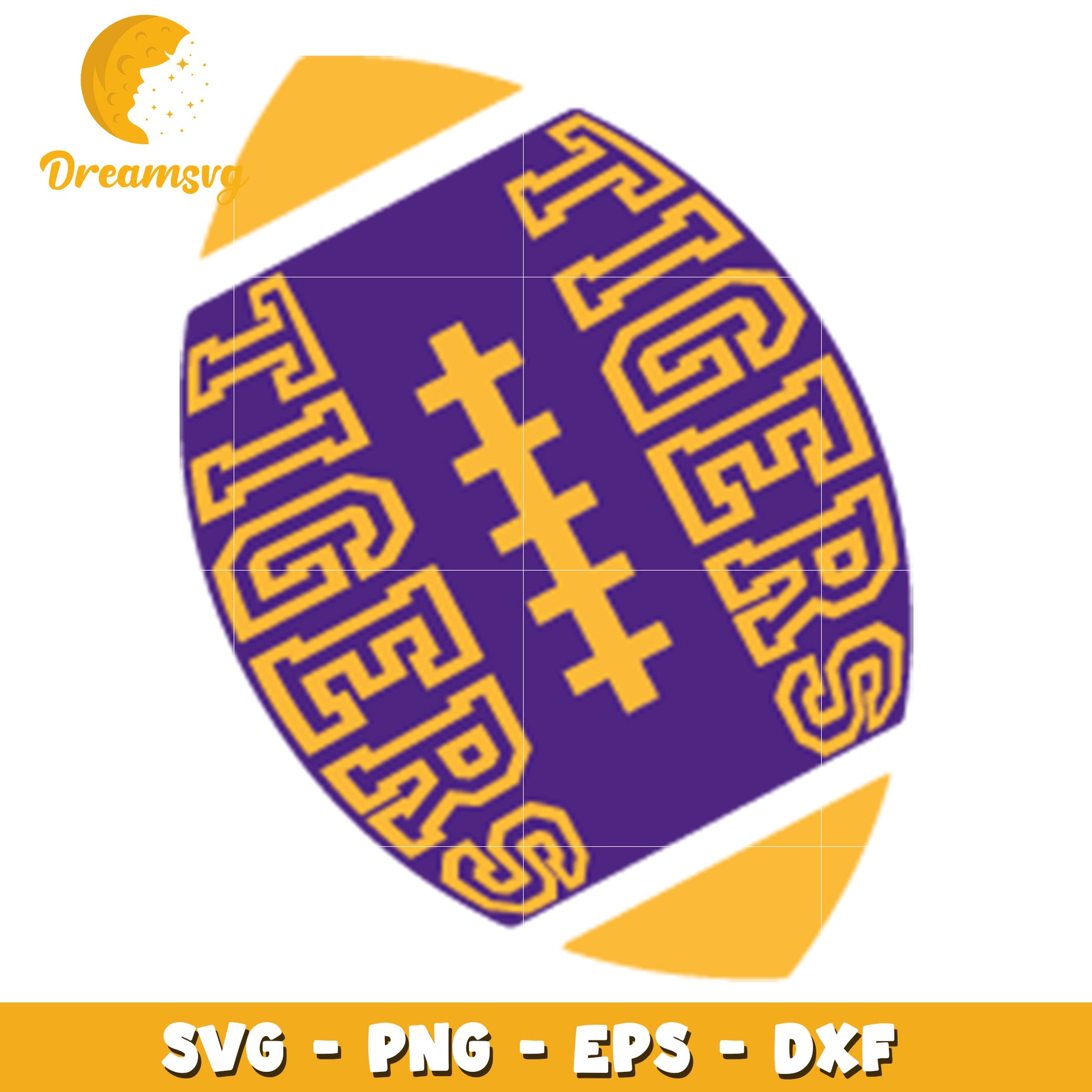 Tigers Football SVG PNG EPS DXF Cut File