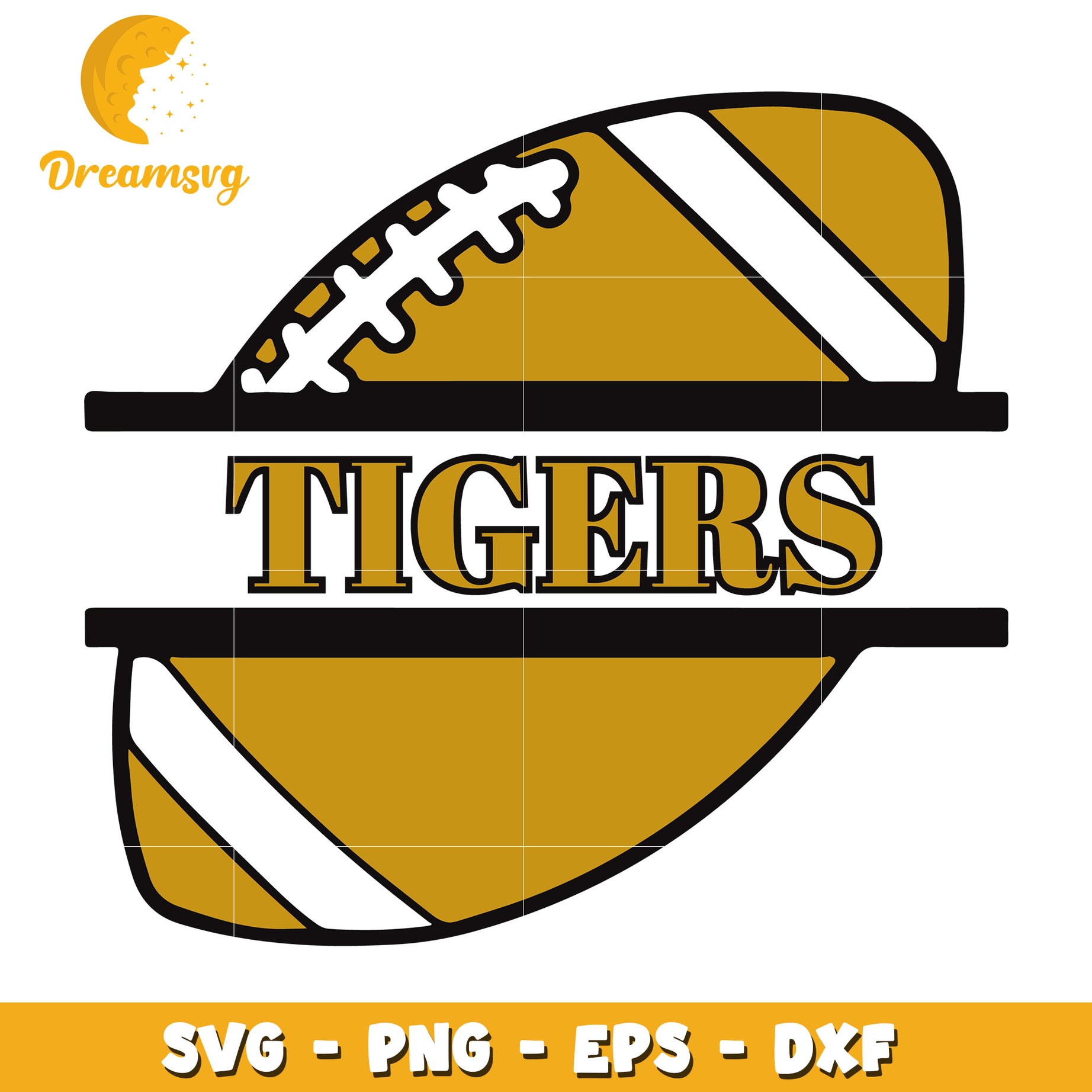 Tigers Football SVG PNG EPS DXF