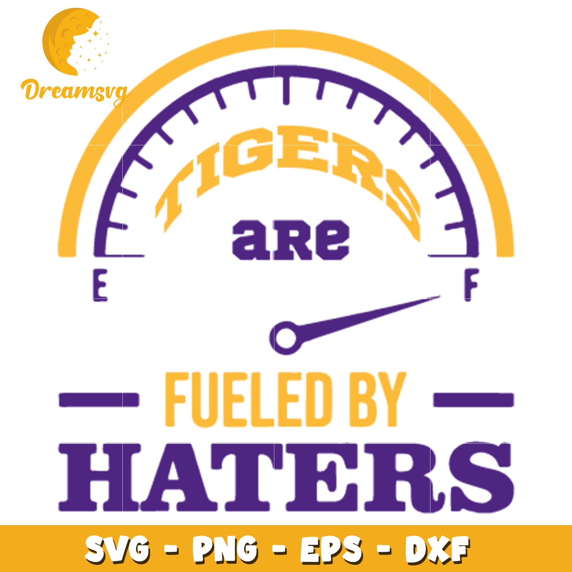 Tigers Fueled By Haters SVG PNG EPS DXF