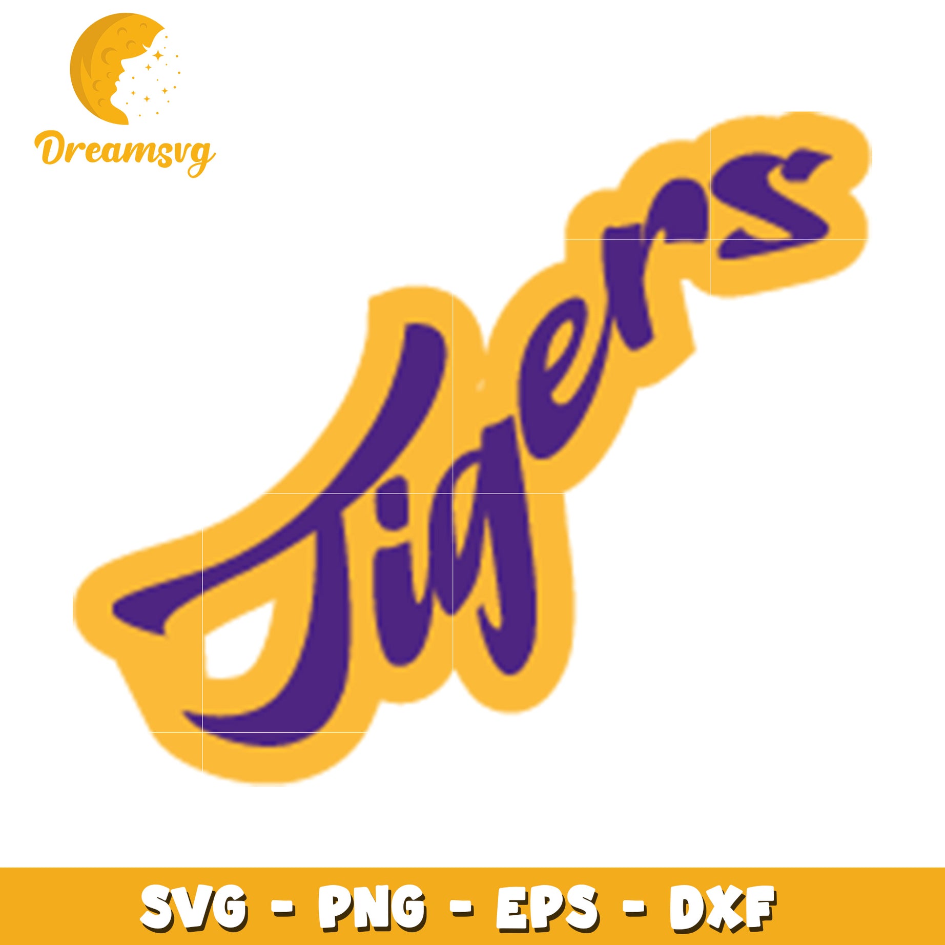 Tigers SVG Cut File PNG EPS DXF