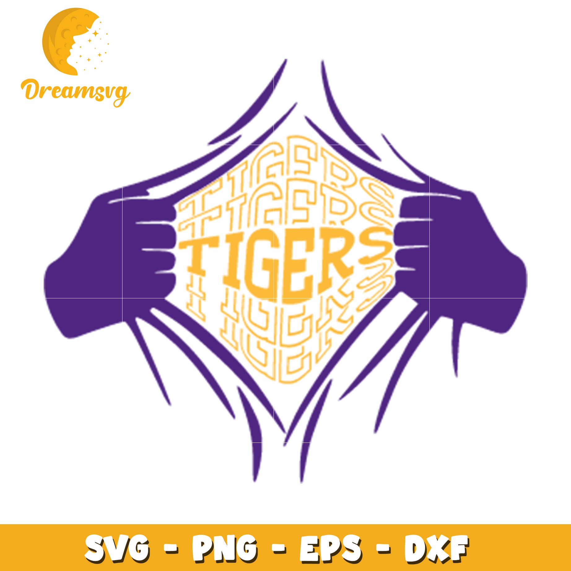 Tigers SVG PNG EPS DXF Cut File