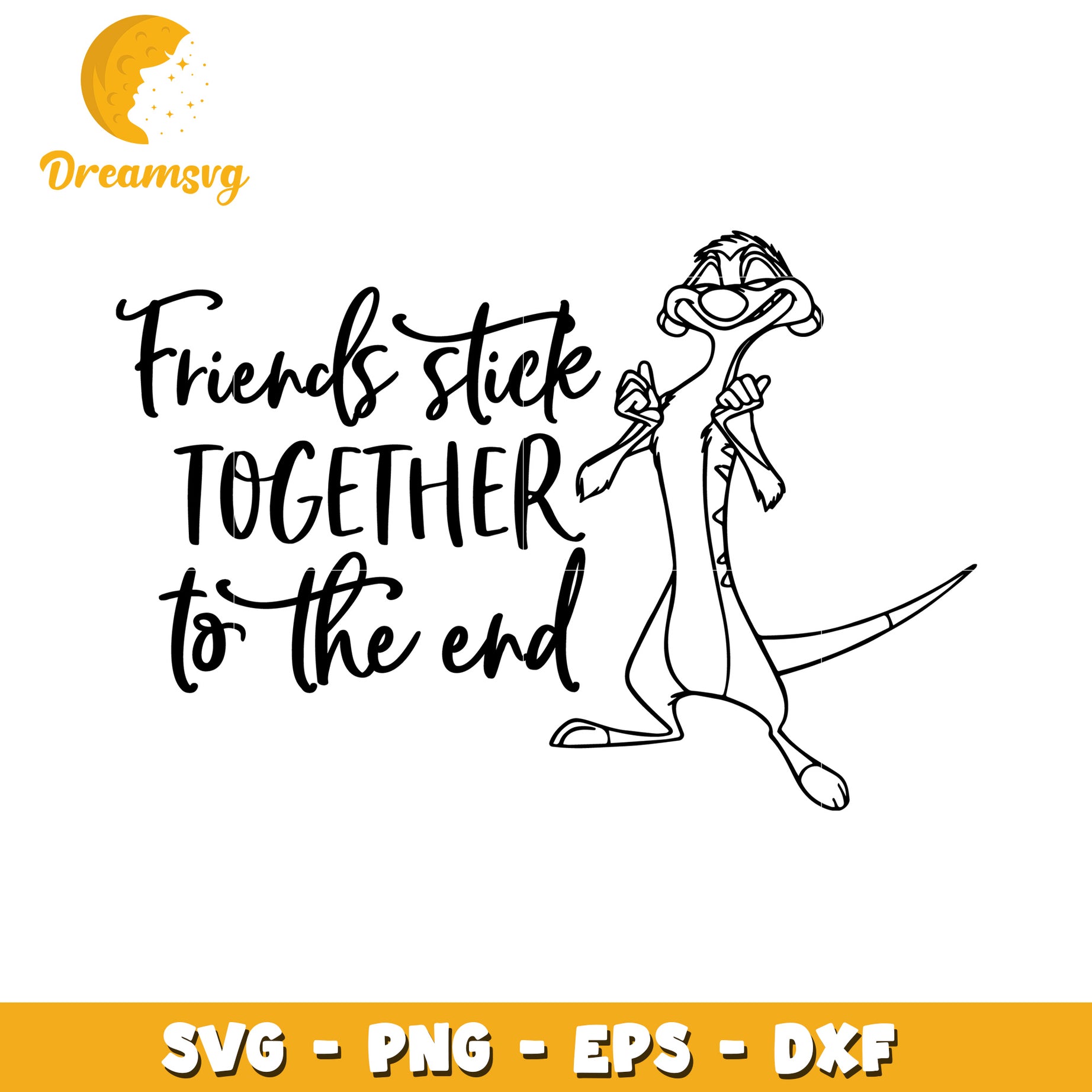 Timon Friends SVG Cut File