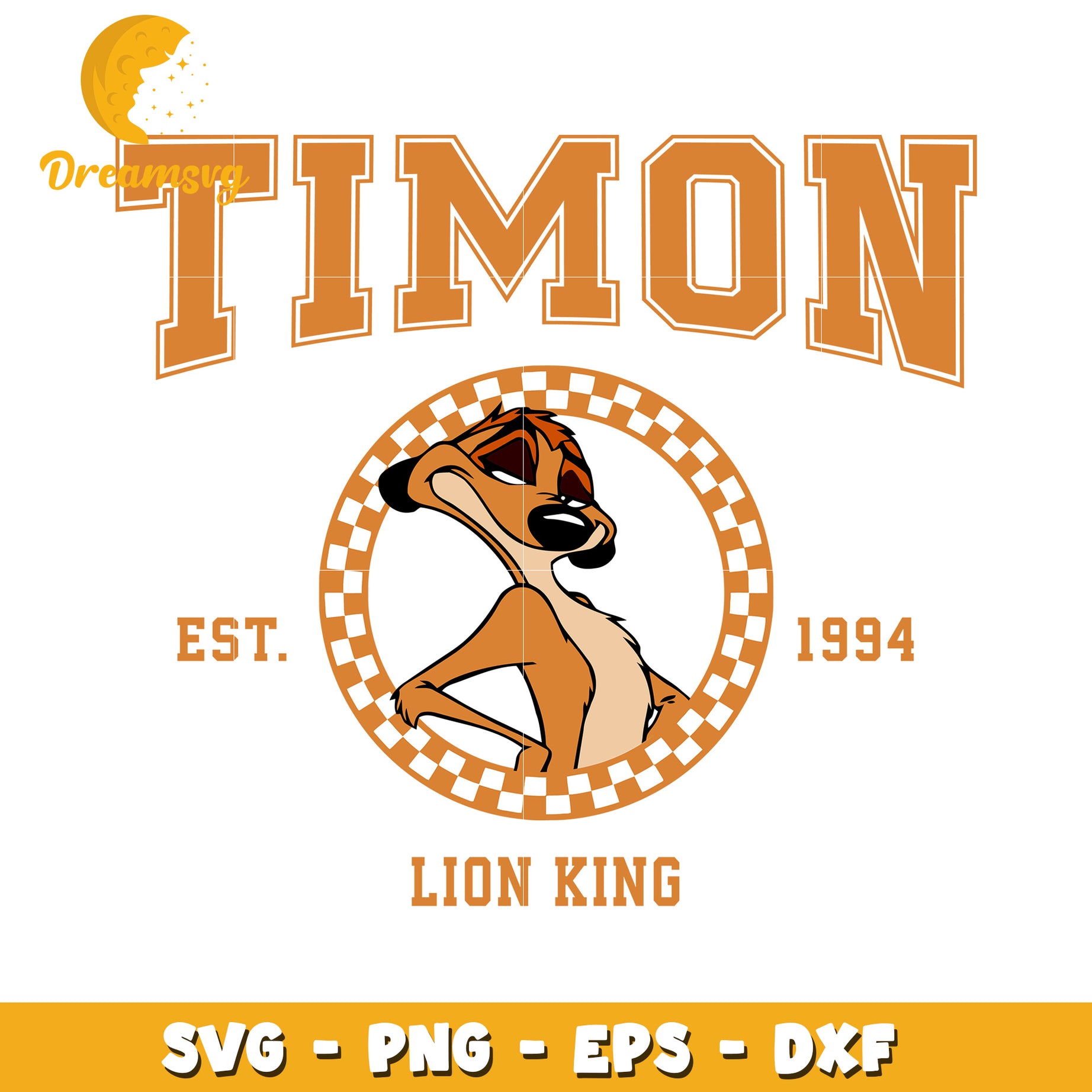 Timon Lion King SVG PNG EPS DXF