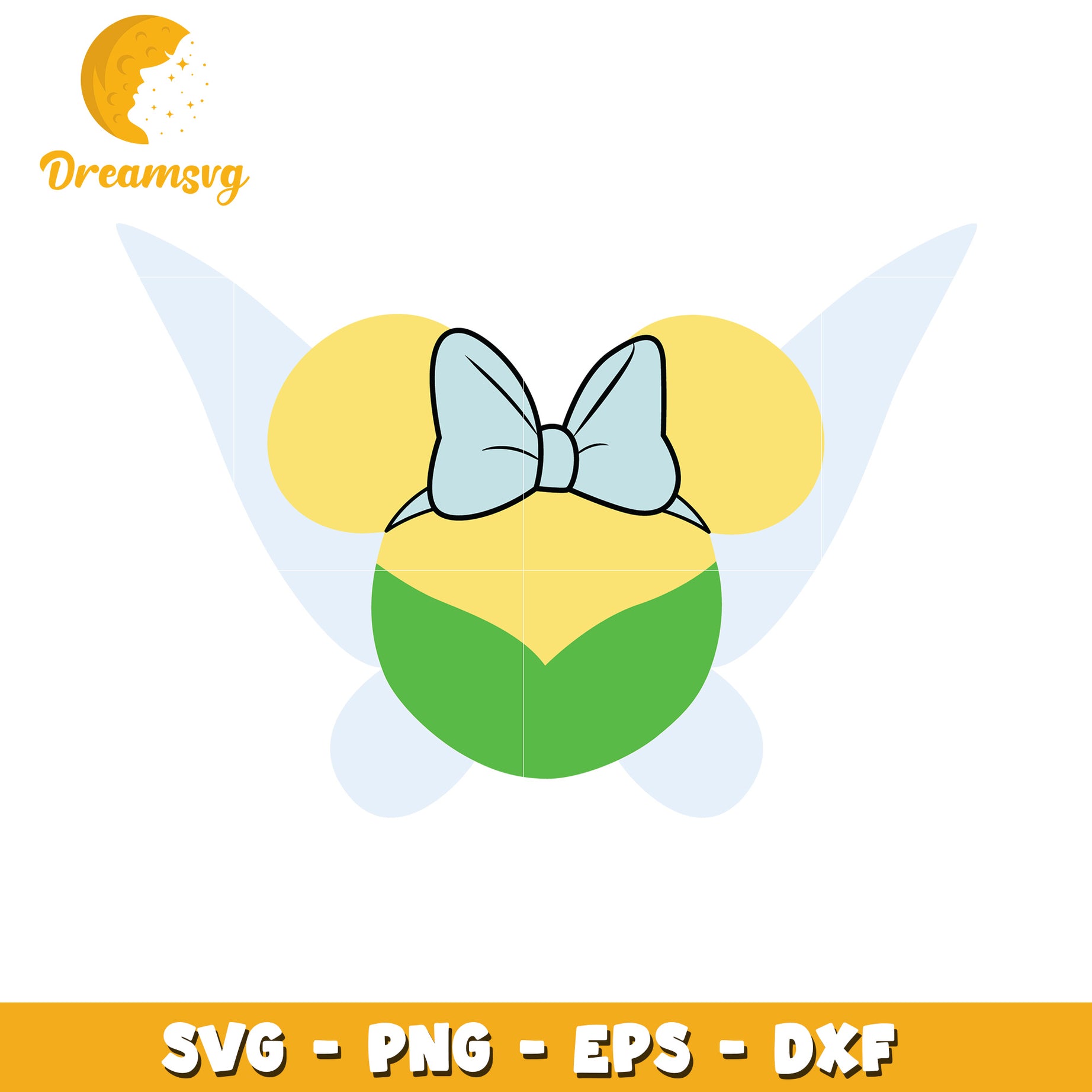 Tinkerbell Mouse Ears SVG PNG EPS DXF