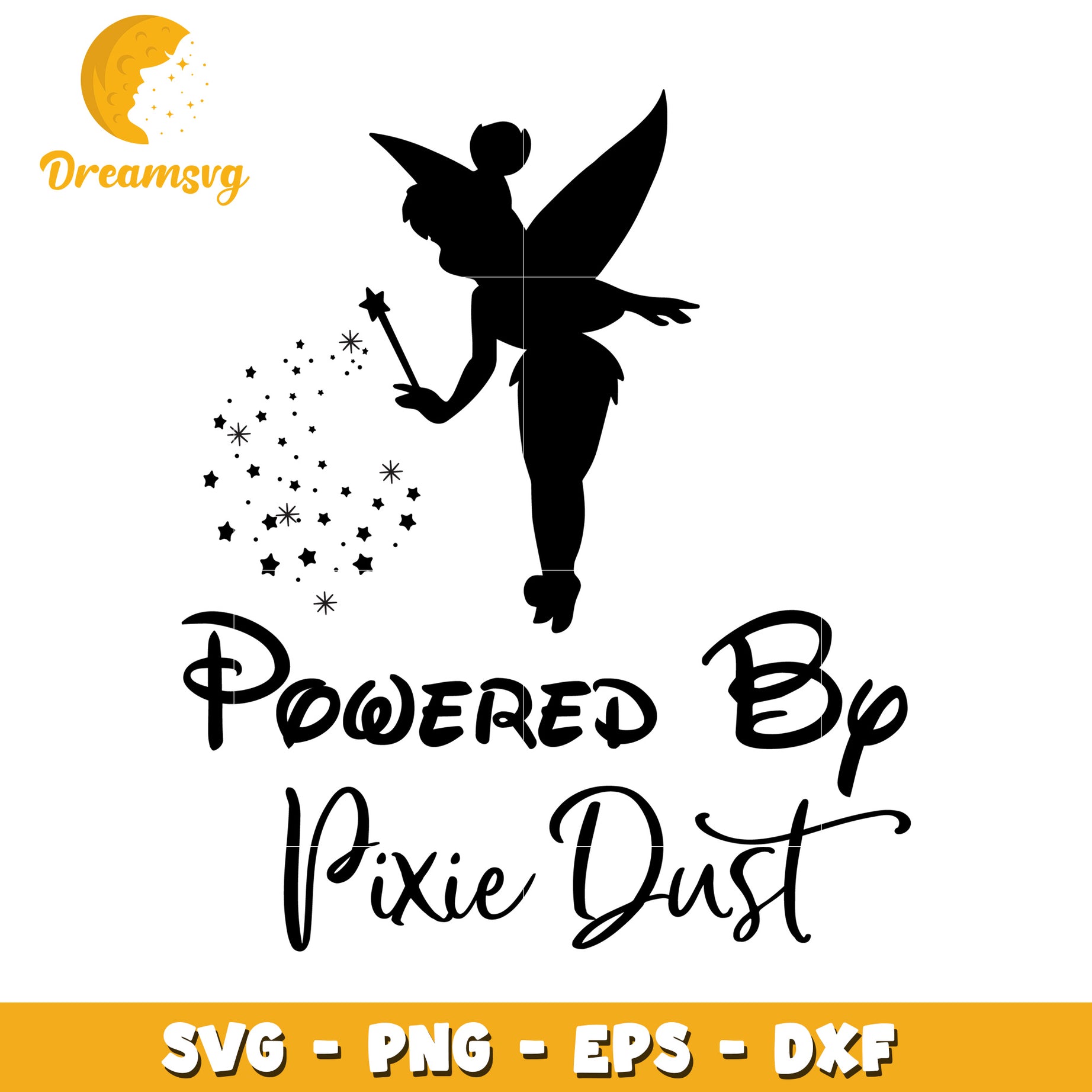 Tinkerbell Silhouette SVG Cut File