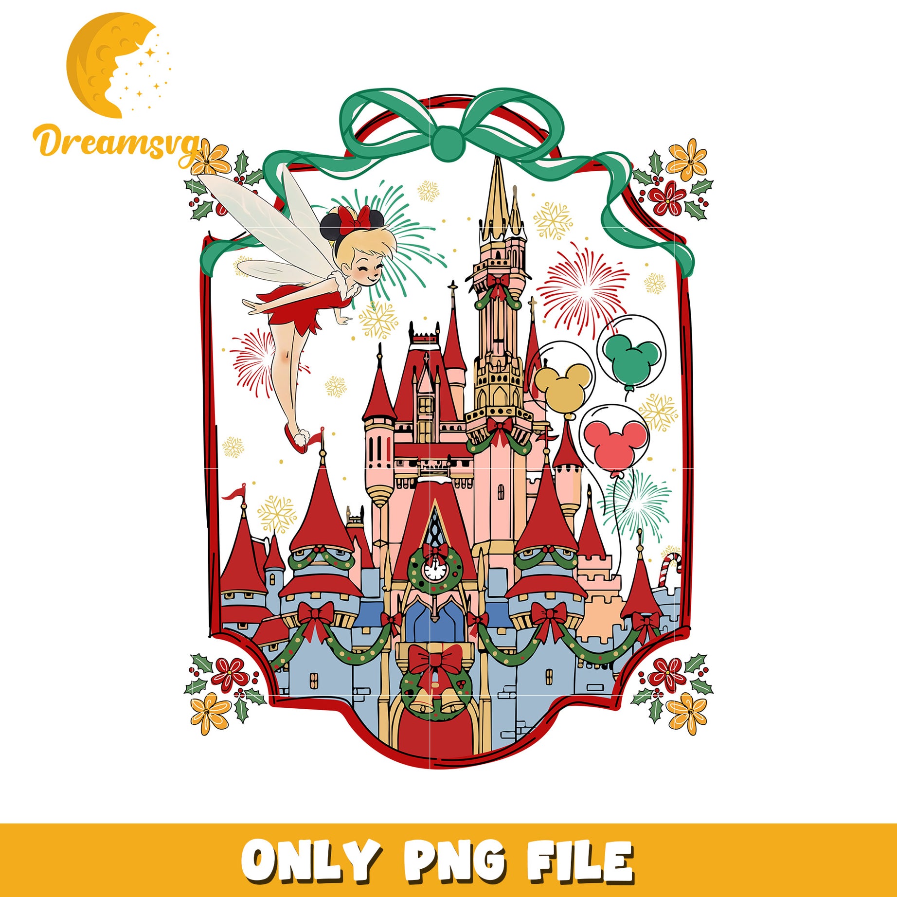 Tinkle bell christmas png, christmas​​​ time png, tinklebell png