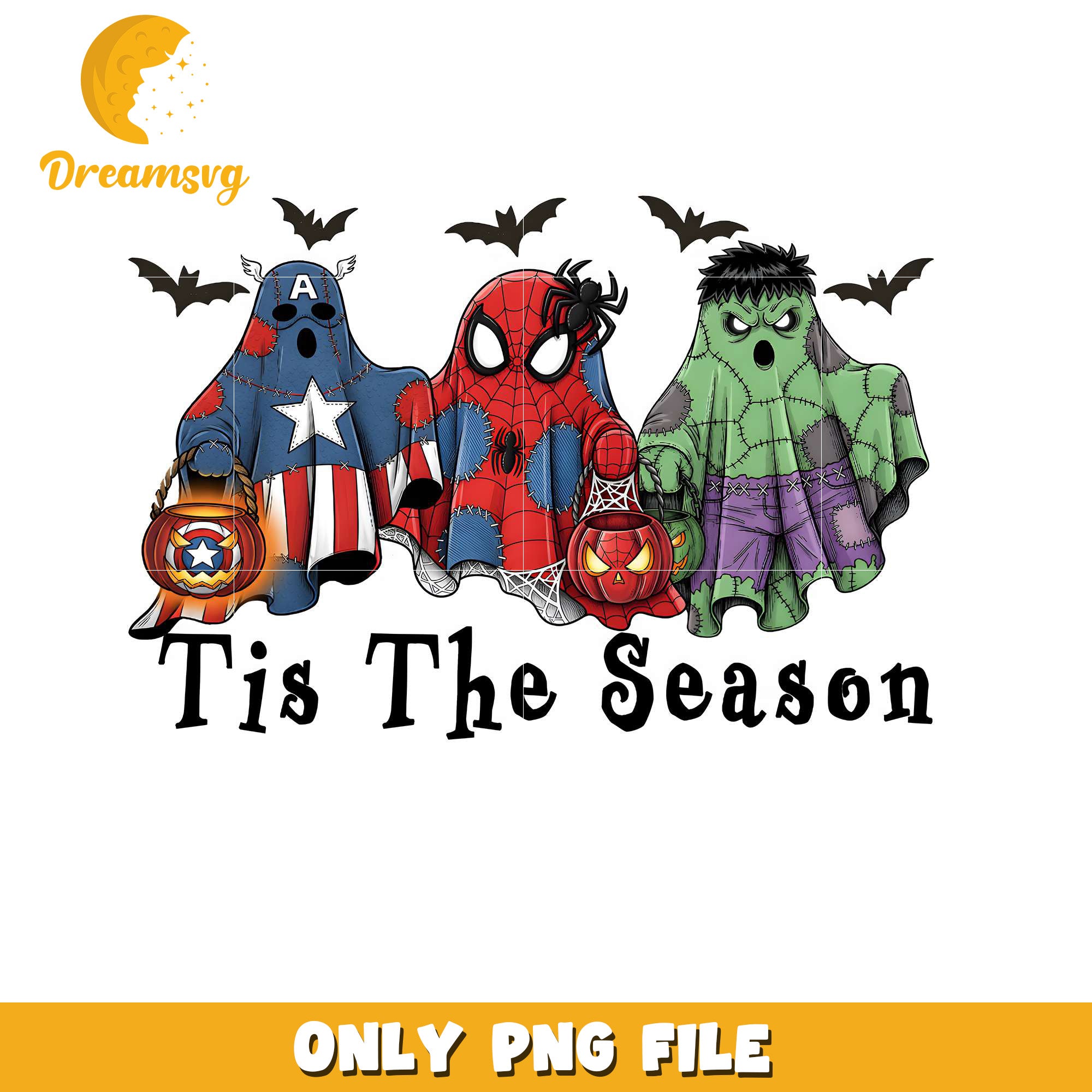 Tis the season avengers png, halloween games​​ png, halloween cookies​ png