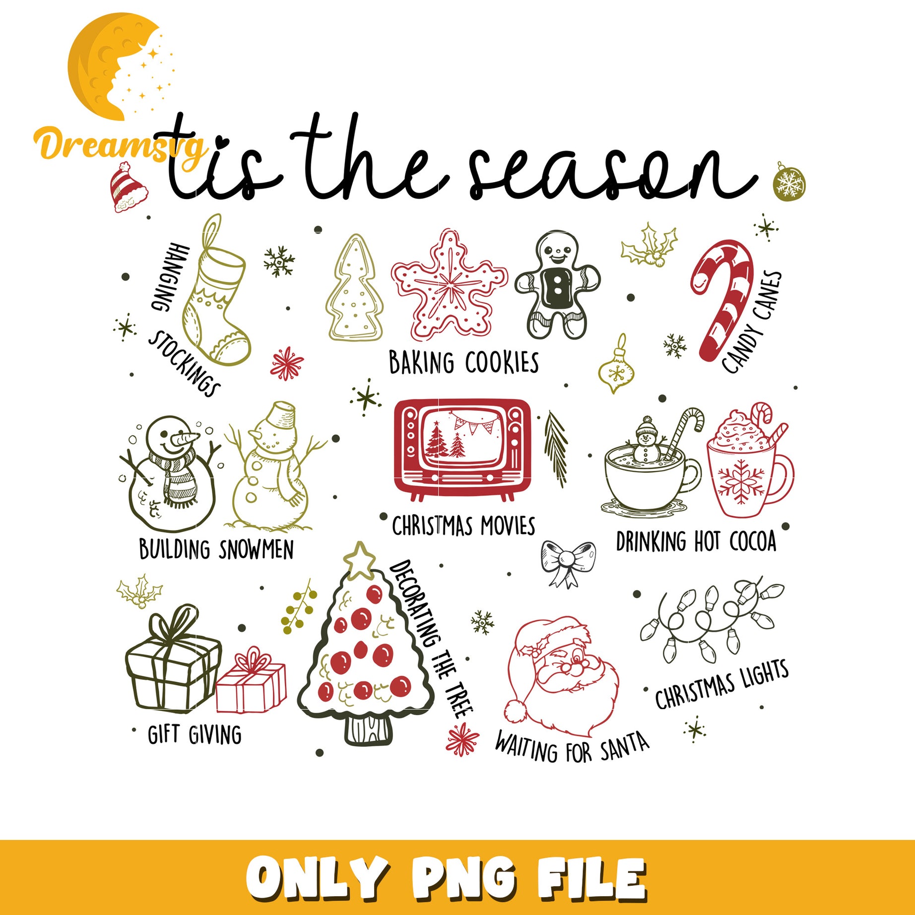 Tis the season design png, christmas​ png, grinch png