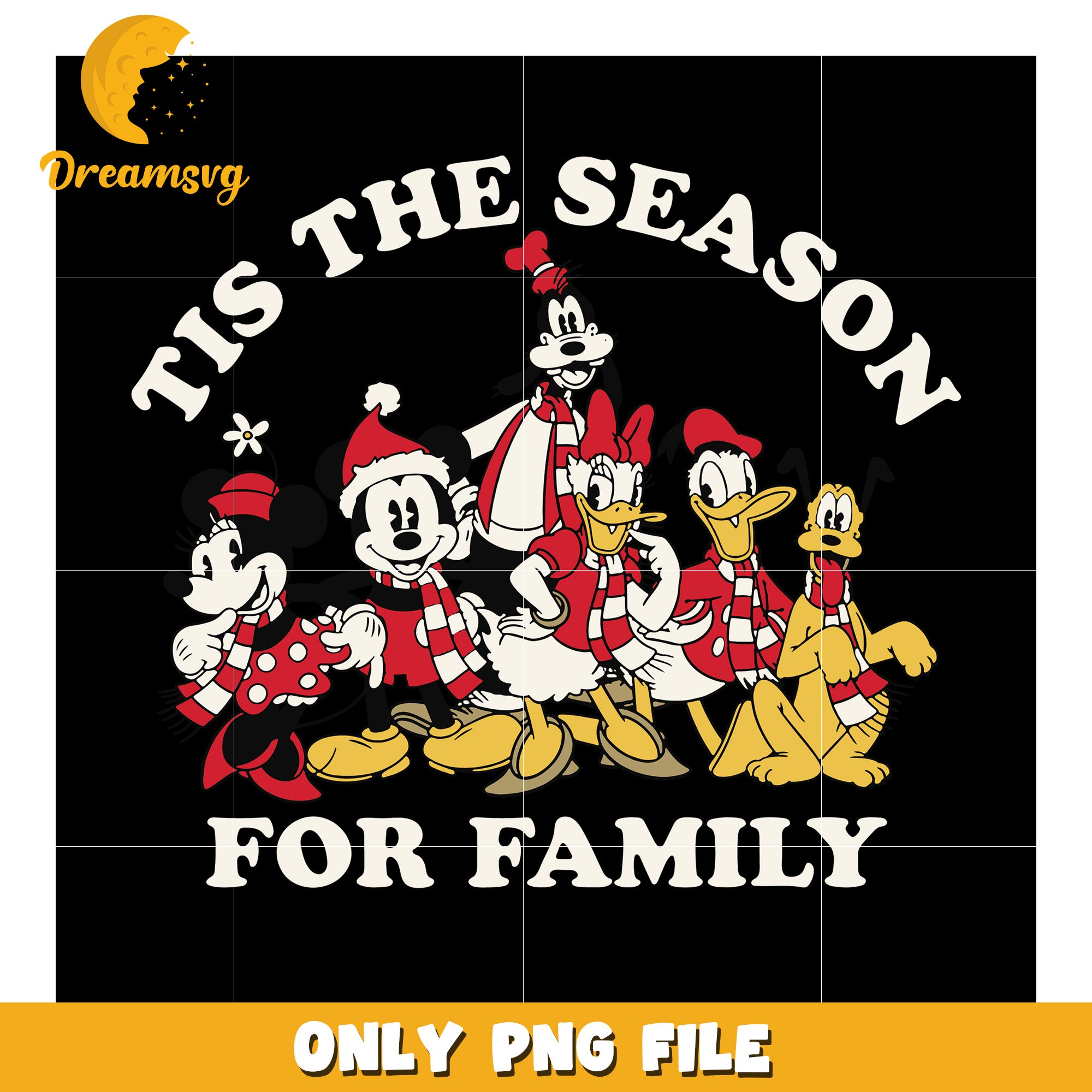 Tis the season png, christmas cartoon png, chirtmas time png