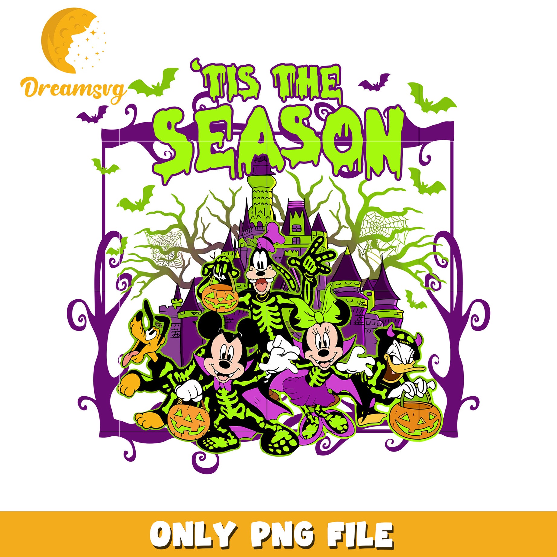 Tis the season png, halloween holiday png, halloween memes png