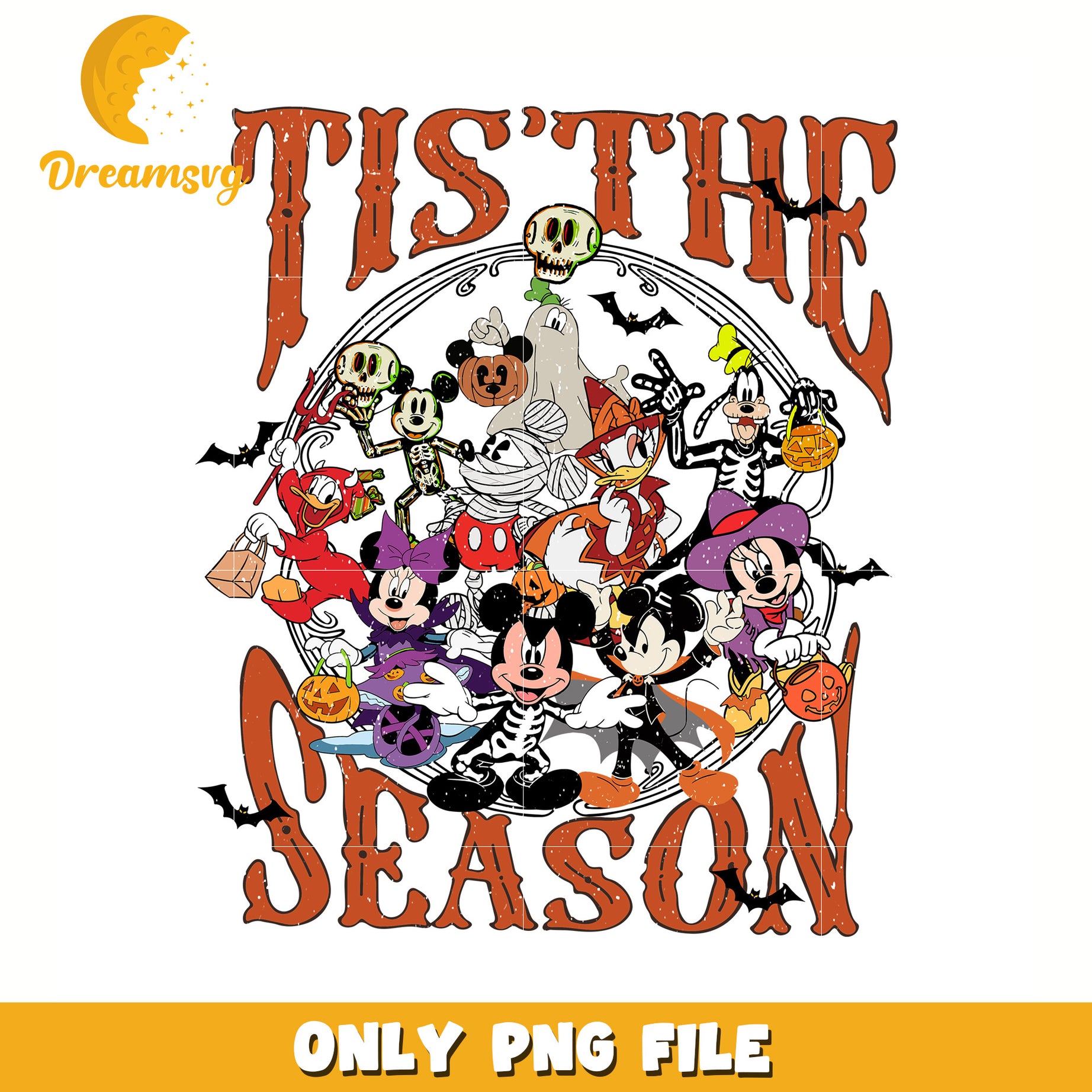 Tis the season png, halloween png, trick or treat png