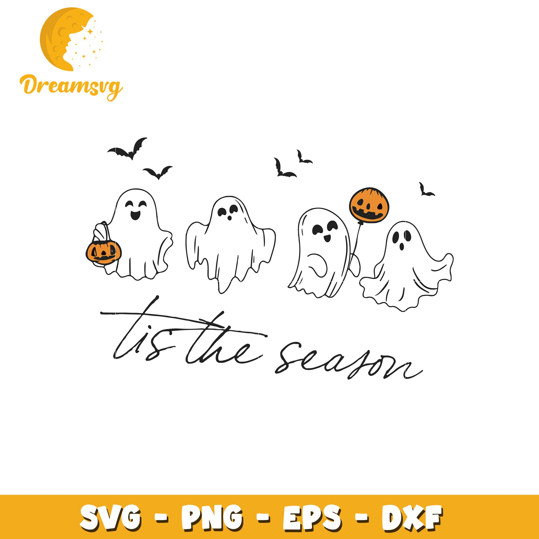 Tis the season svg, spooky halloween svg, trick or treat svg